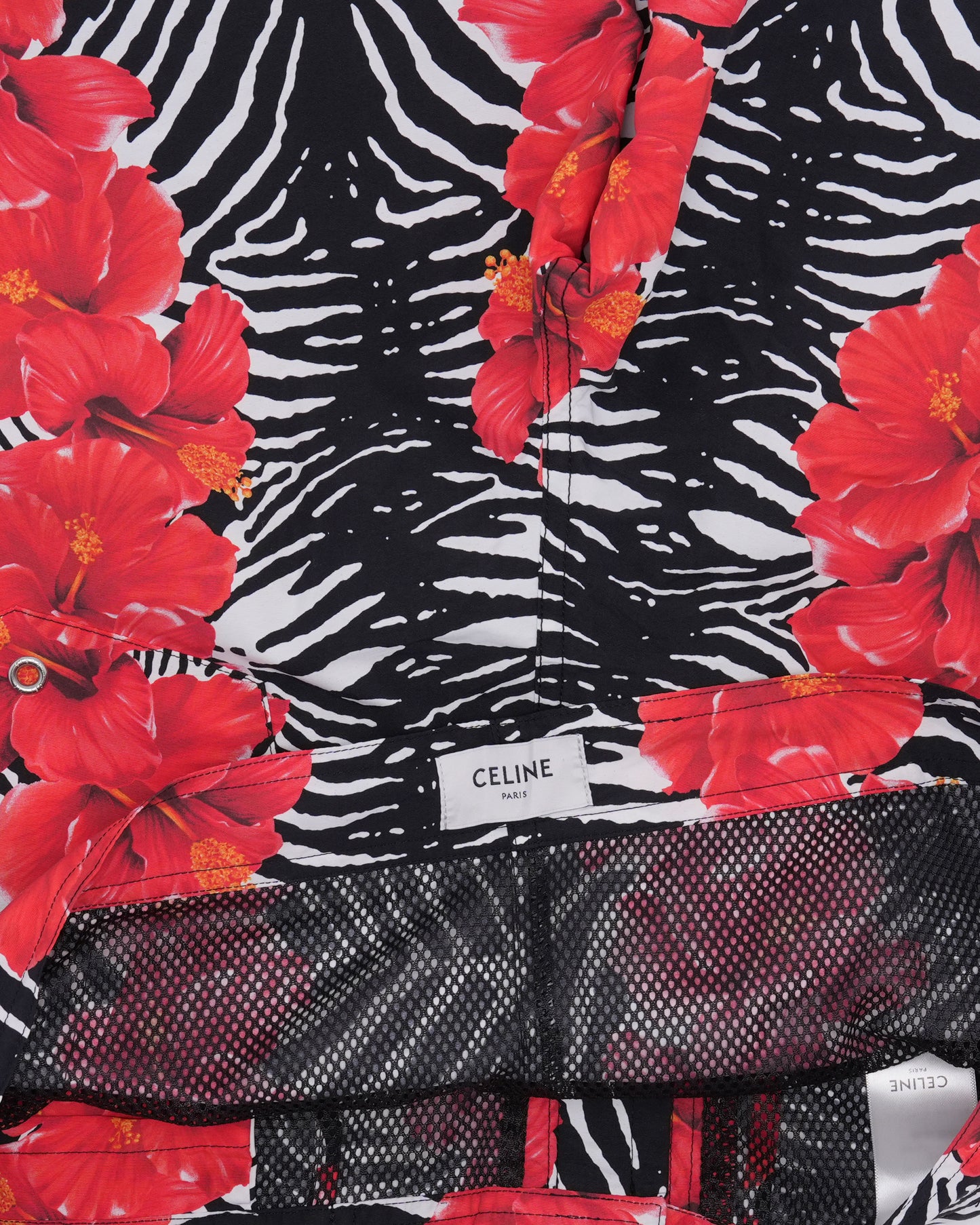 Floral Zebra Print Swimshorts