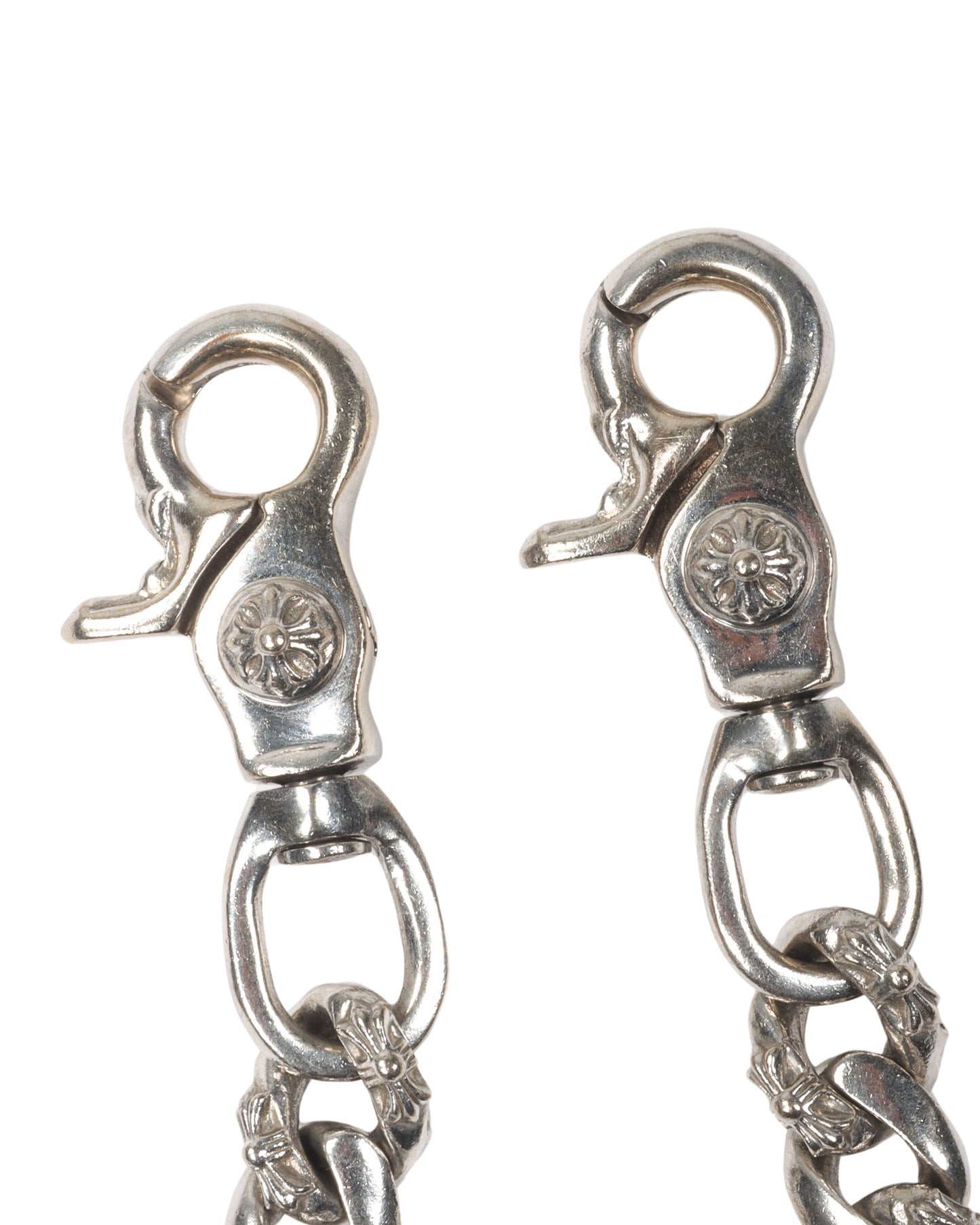 18k White Gold Fancy Wallet Chain