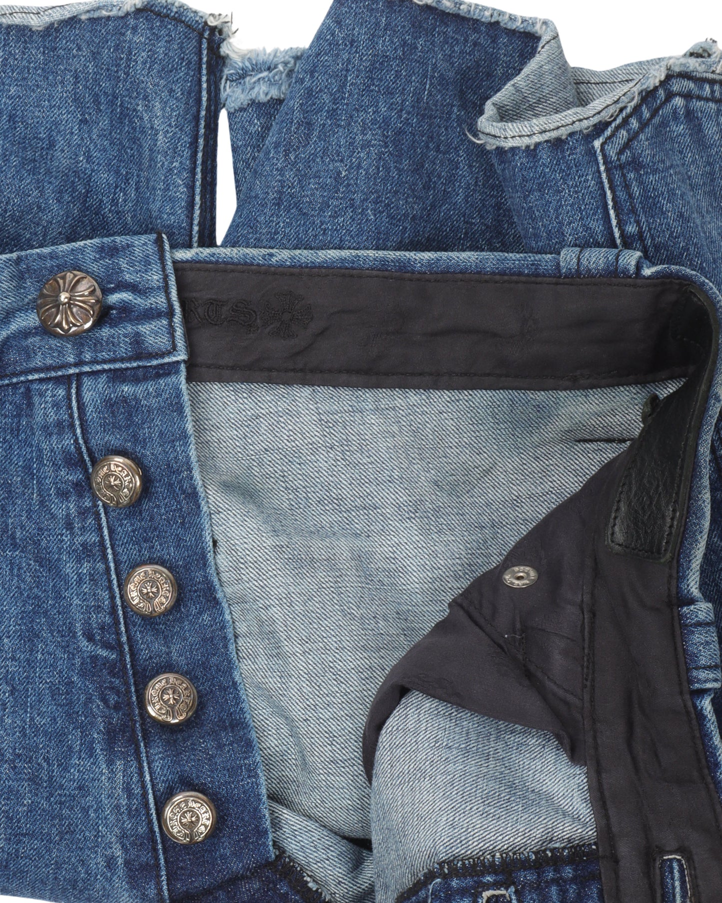 Double Knee Denim Carpenter Shorts