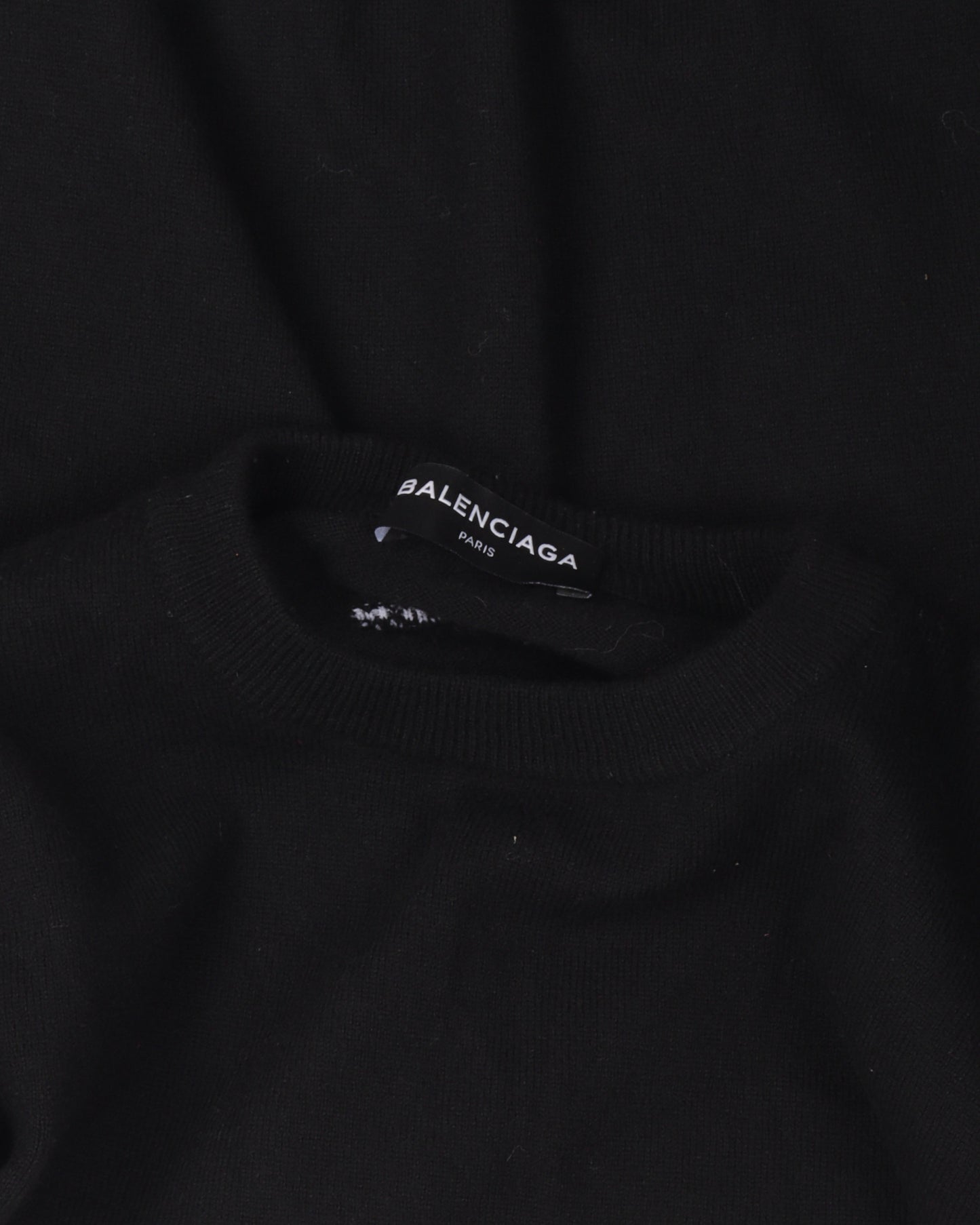 Wool Blend Knit Crewneck Sweater