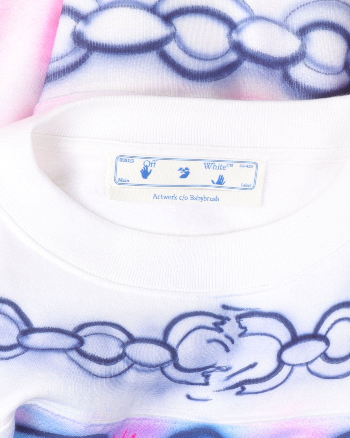 Cropped Airbrushed Sweatshirt