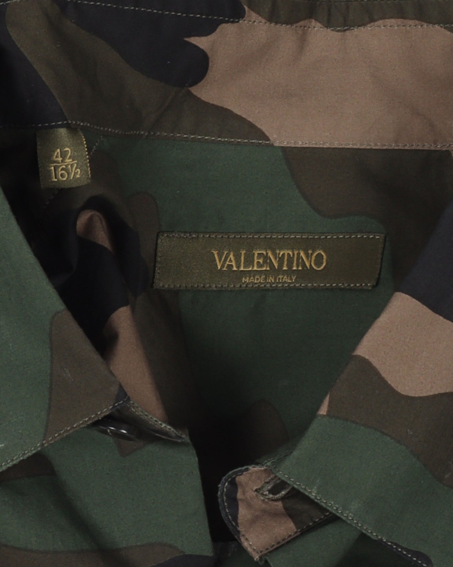 Camouflage Side Stripe Button Shirt