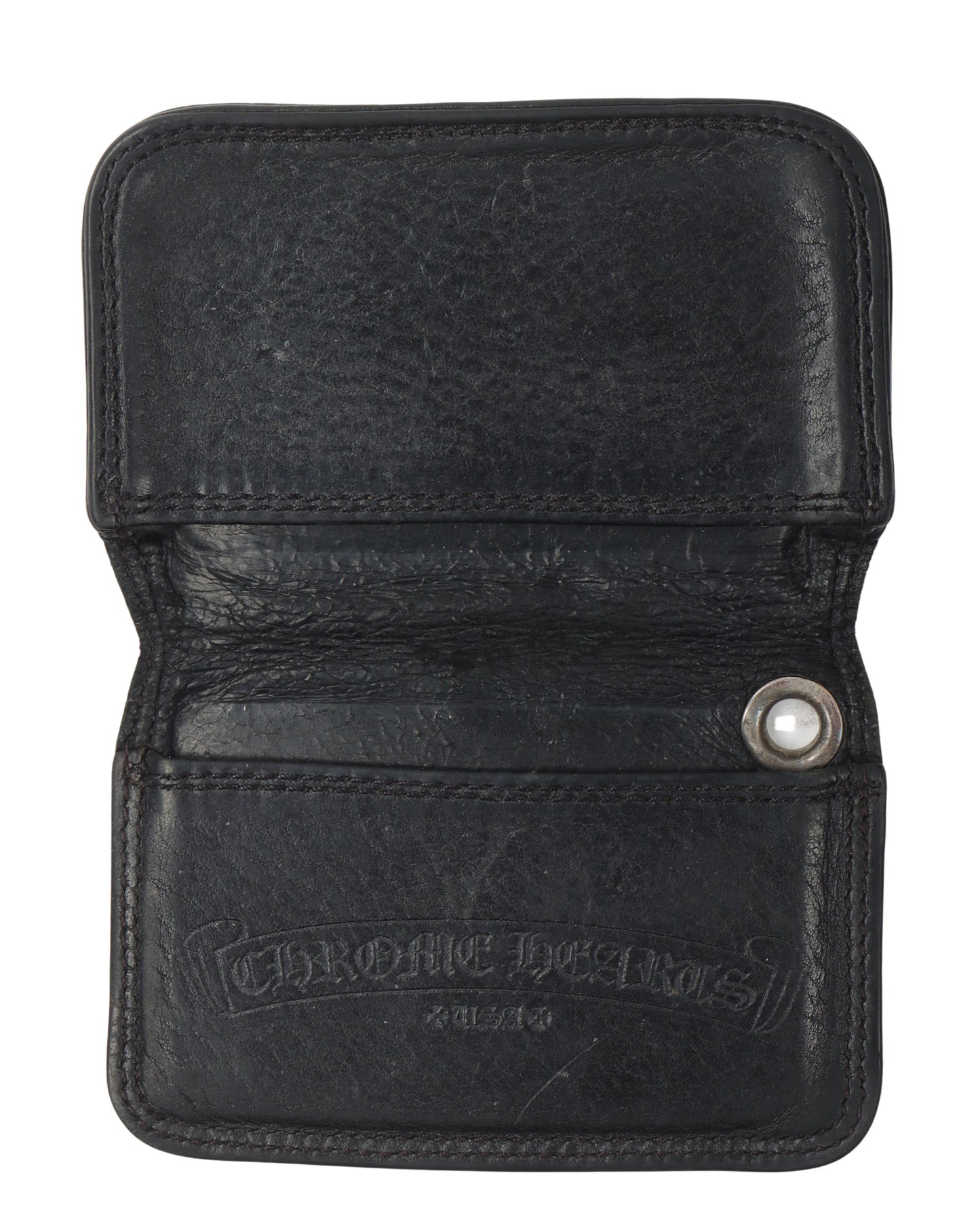 Leather Bifold Scroll Cardholder