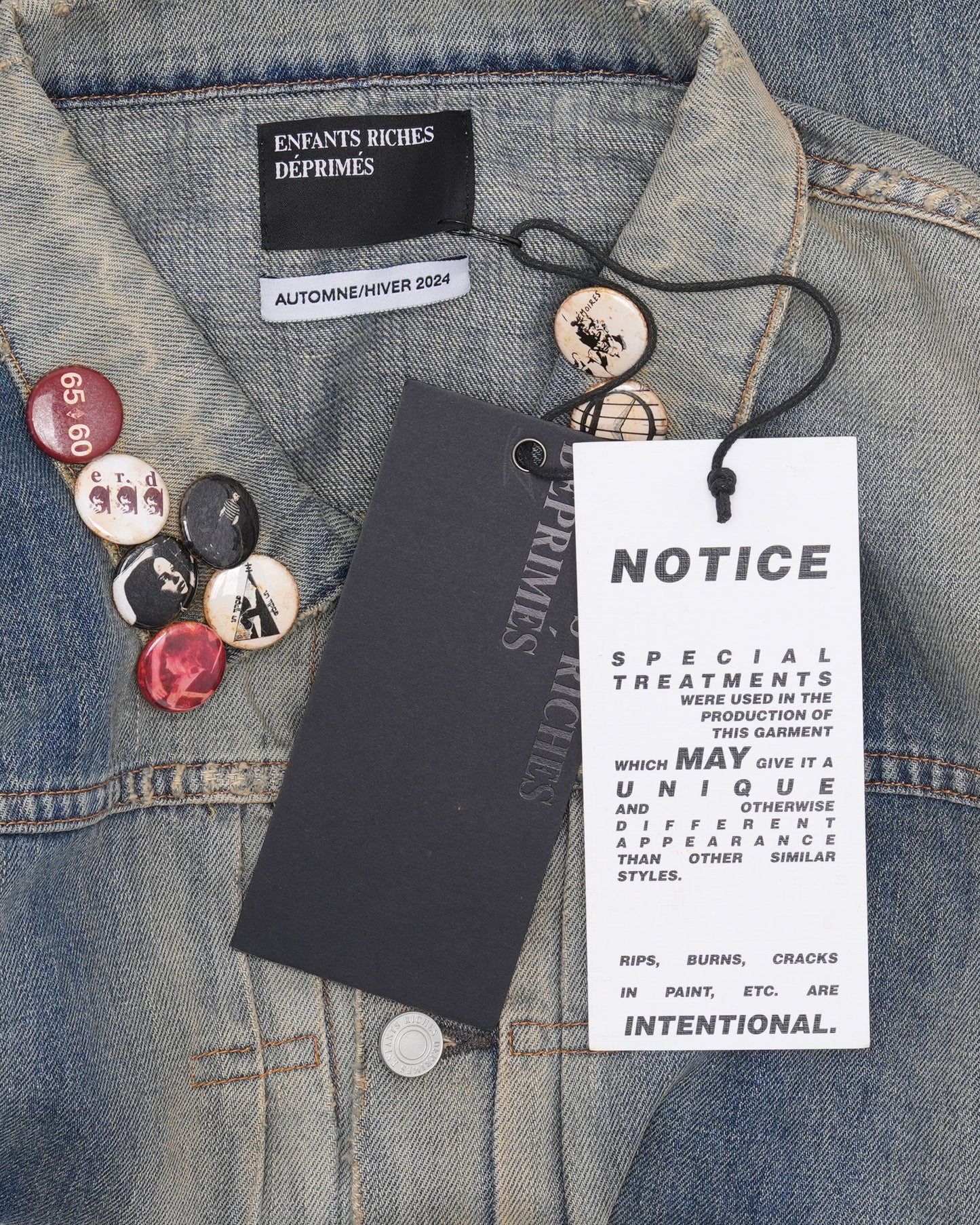 Type-VII Denim Jacket Pin Assemblage