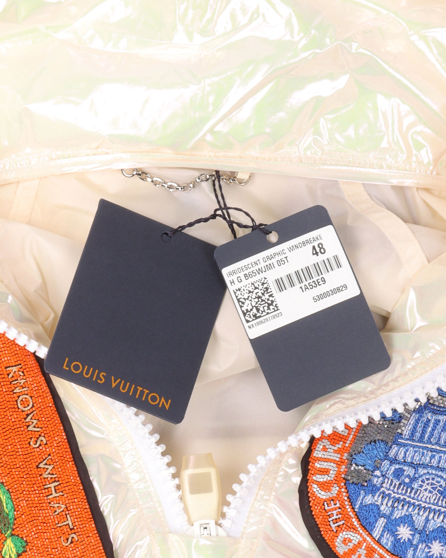 "The Man Behind The Curtain" Iridescent Anorak Jacket