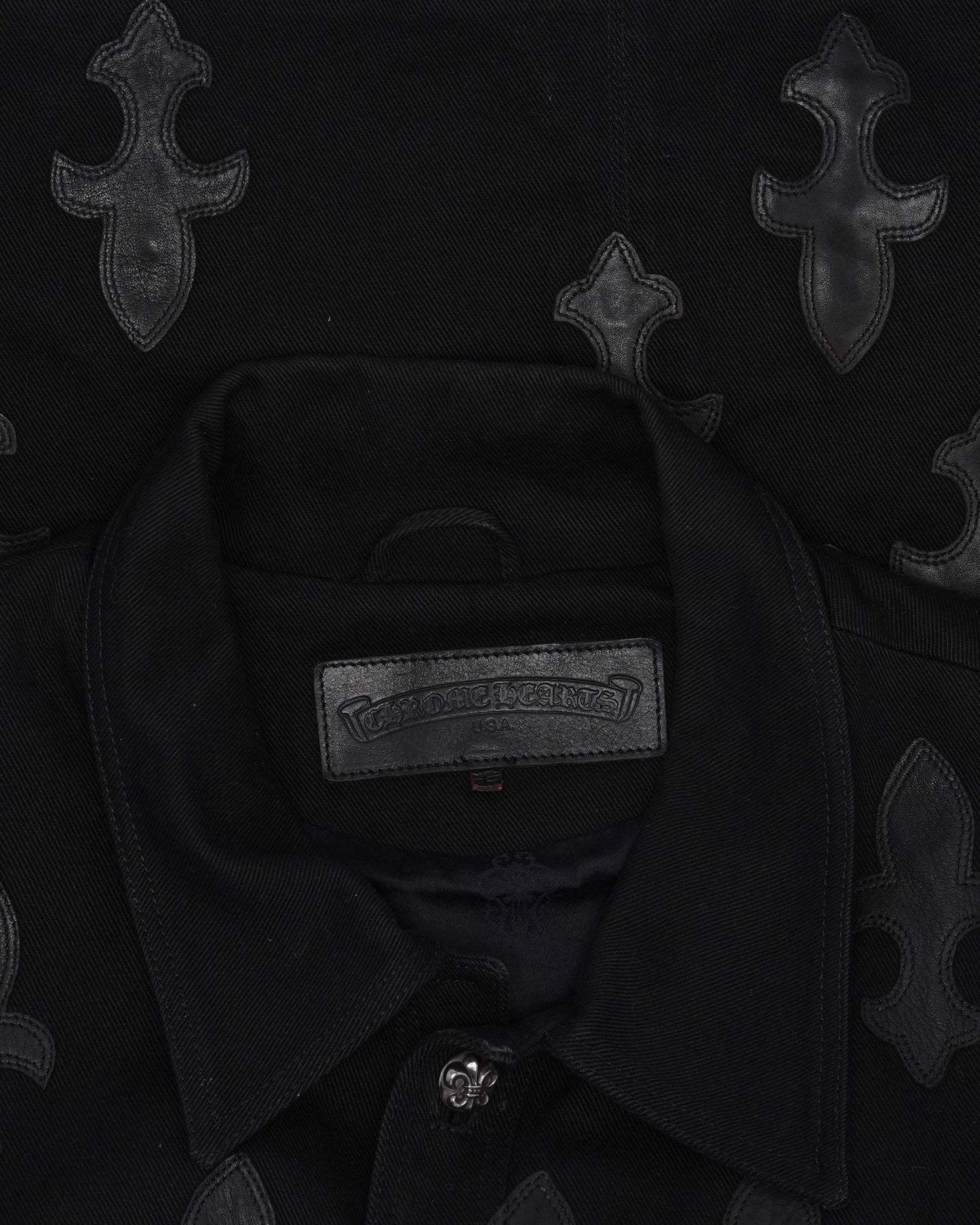 Denim Western Dagger Patch Jacket