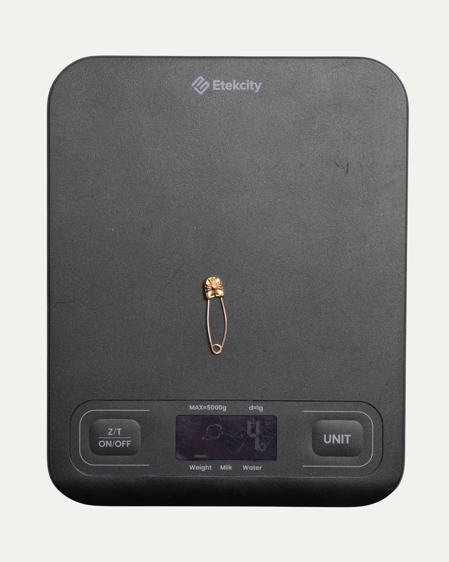 Gold Plus Cross Safety Pin