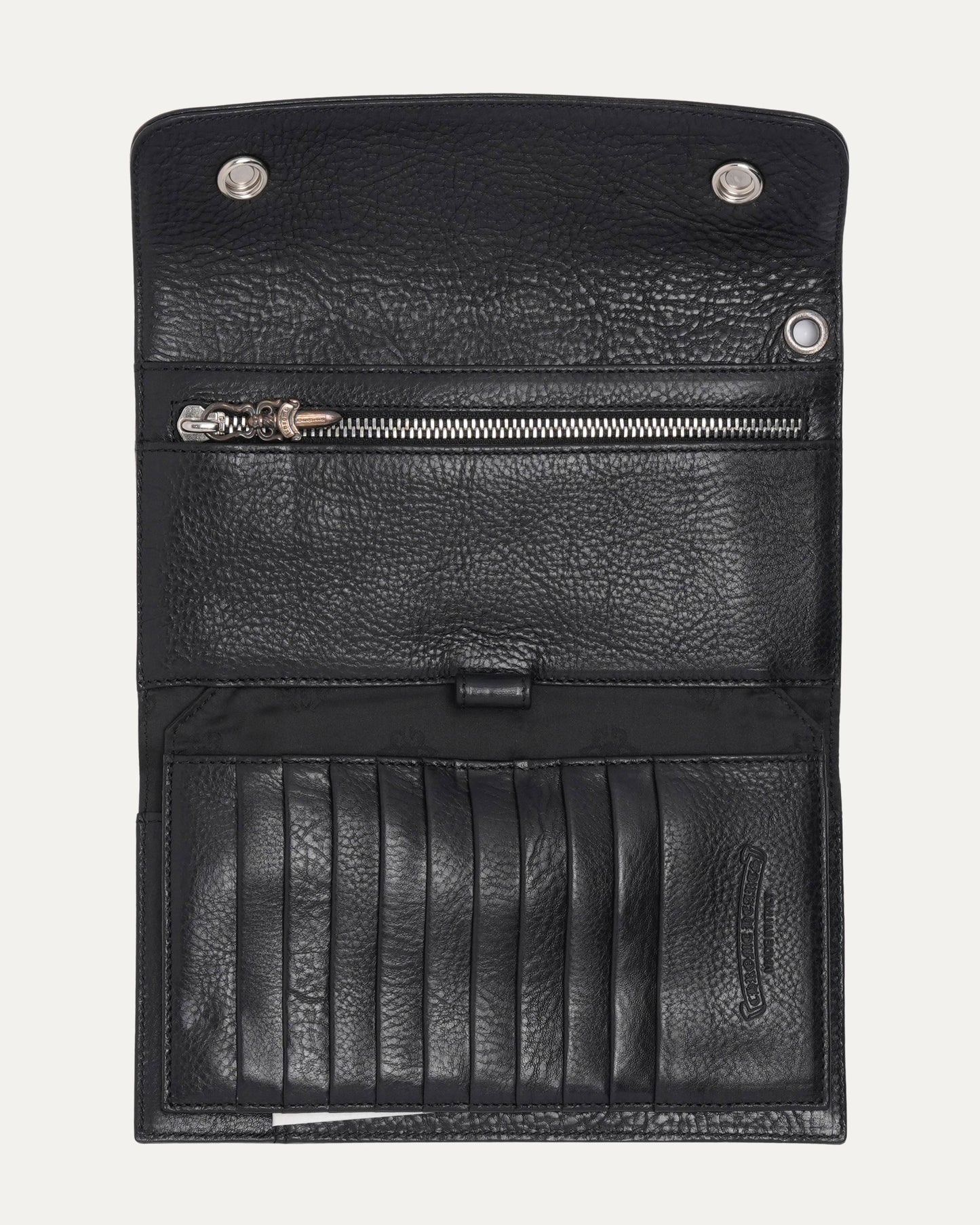 Leather Snap Wave Wallet