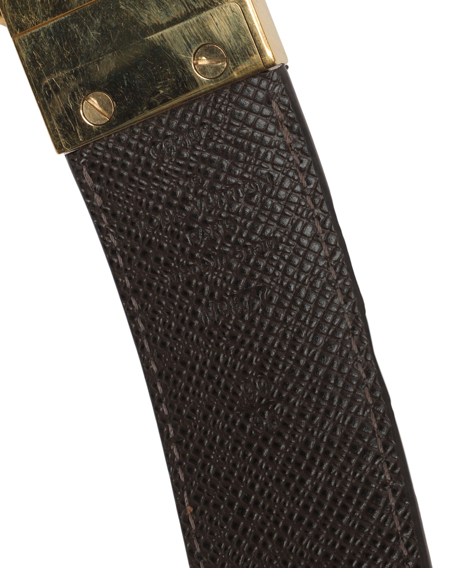 Damier Rectangle Buckle Belt