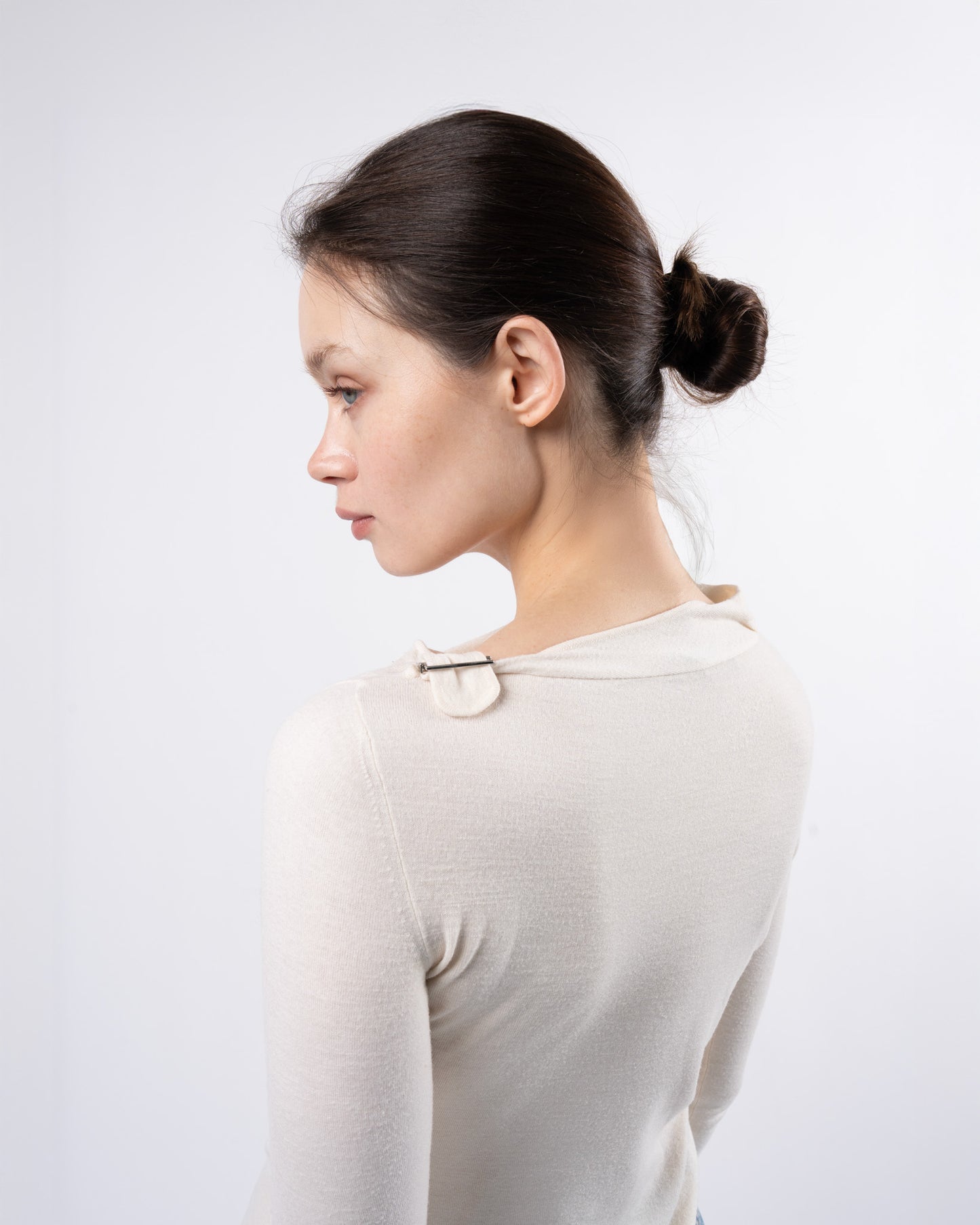 Tom Ford Era Cream Buckle Top