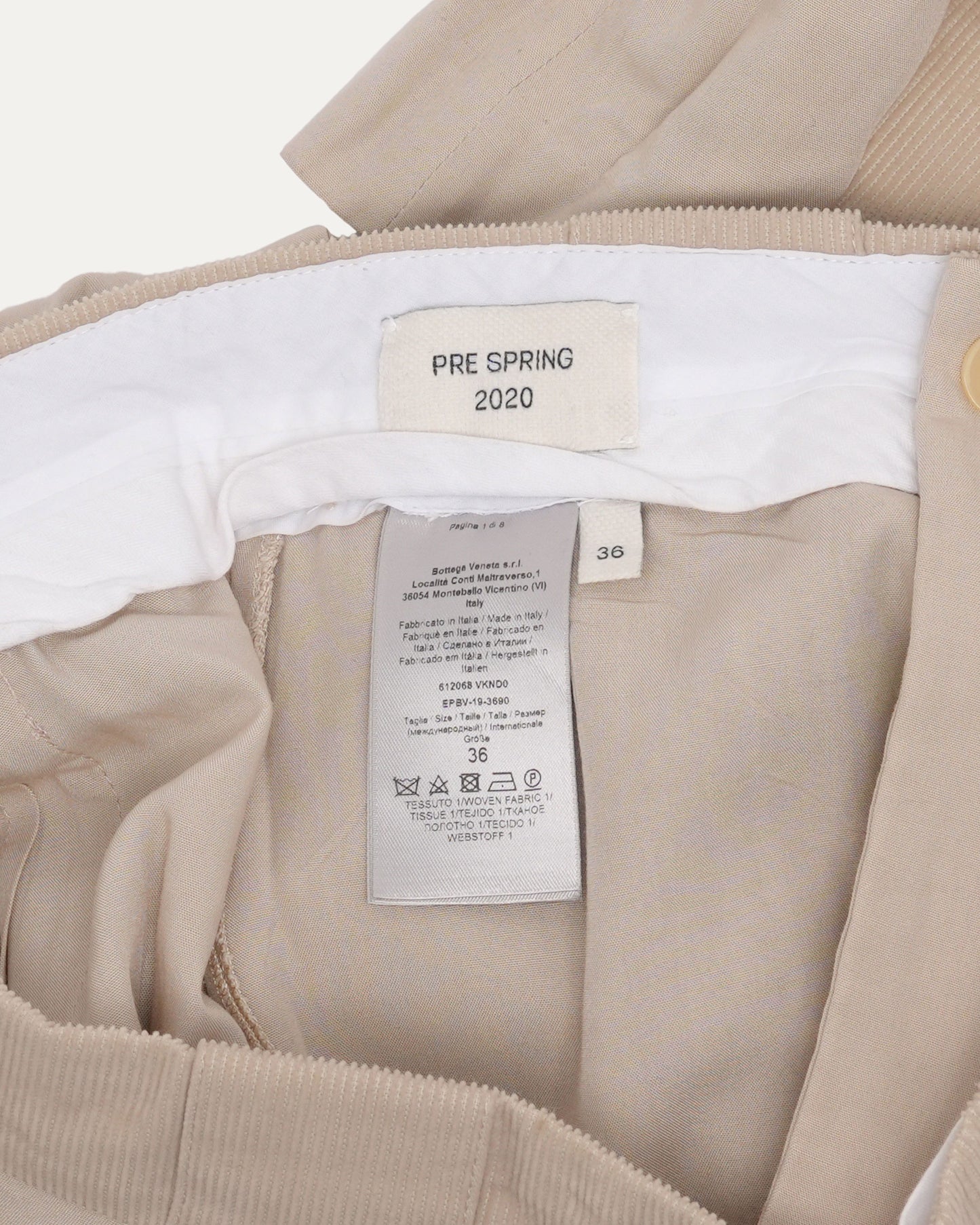 Corduroy Accent Cargo Trousers