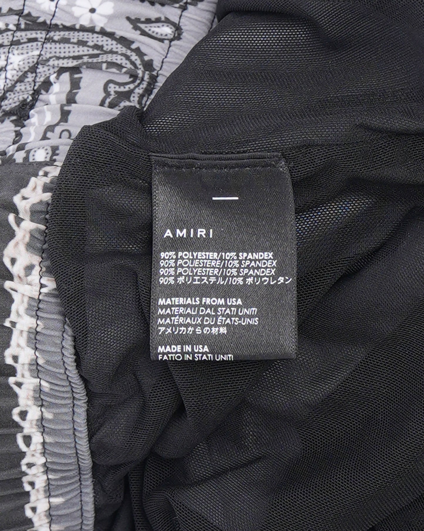 Bandana Print Swim Trunks