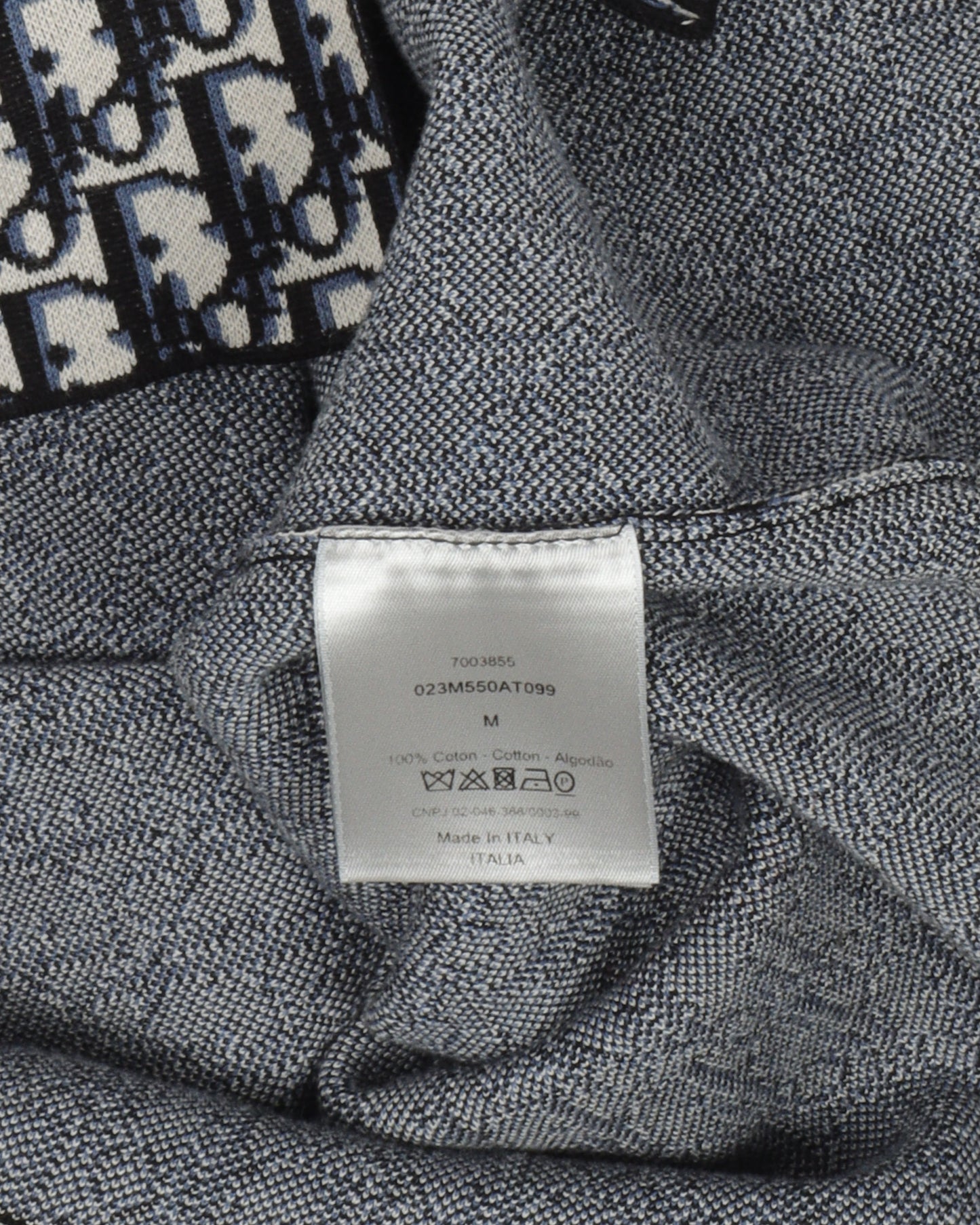 Oblique Monogram Zip Up Shirt