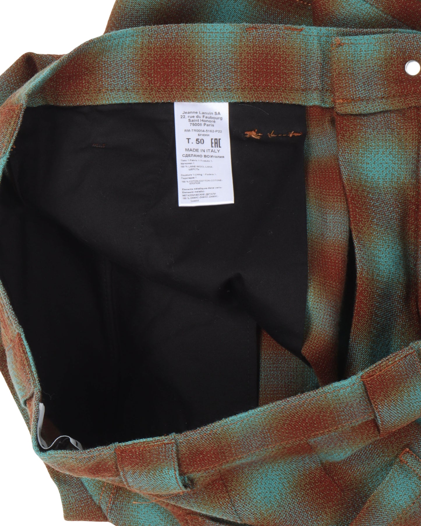 Wool Blurry Plaid Shorts