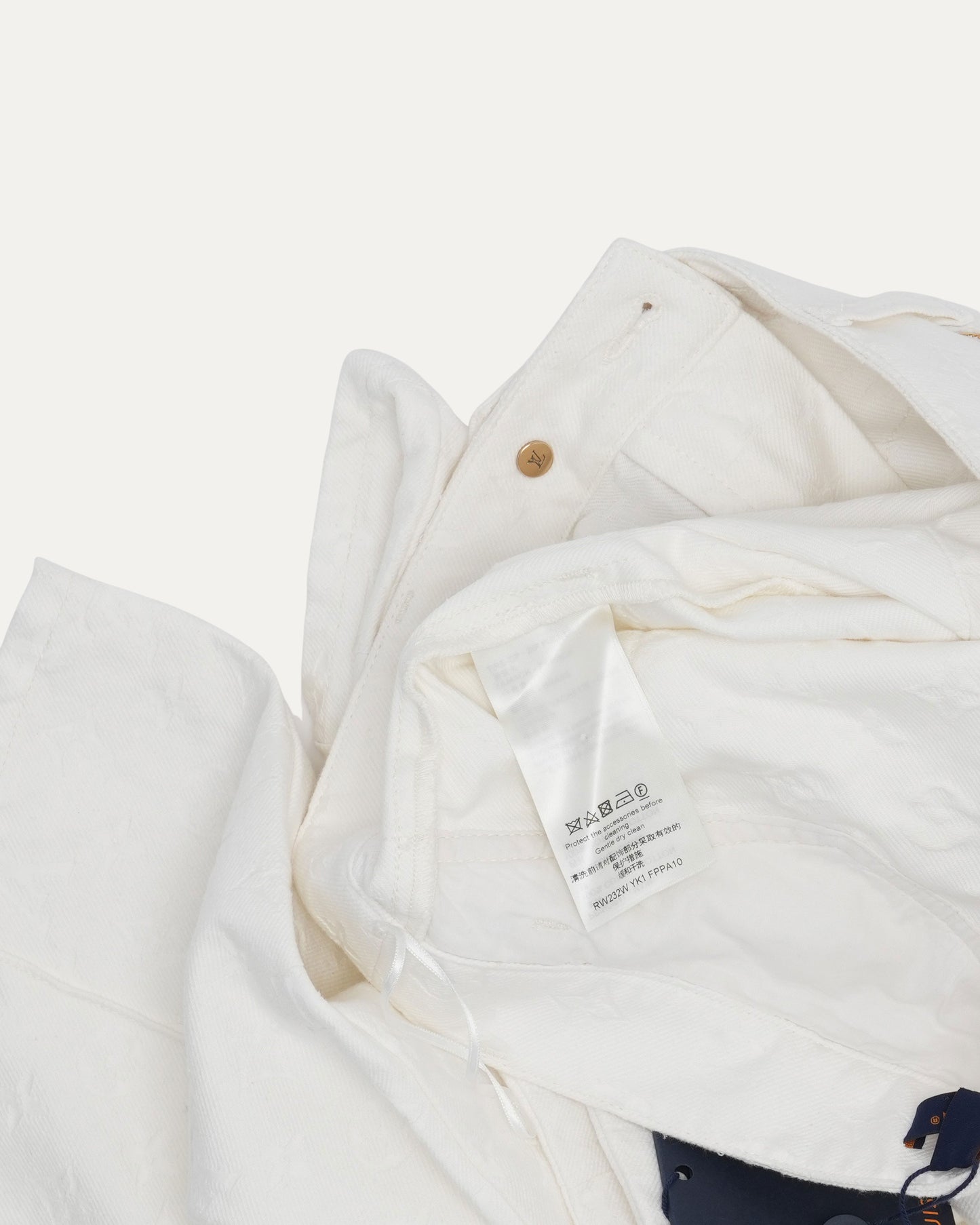 Pleated Monogram Canvas Pants