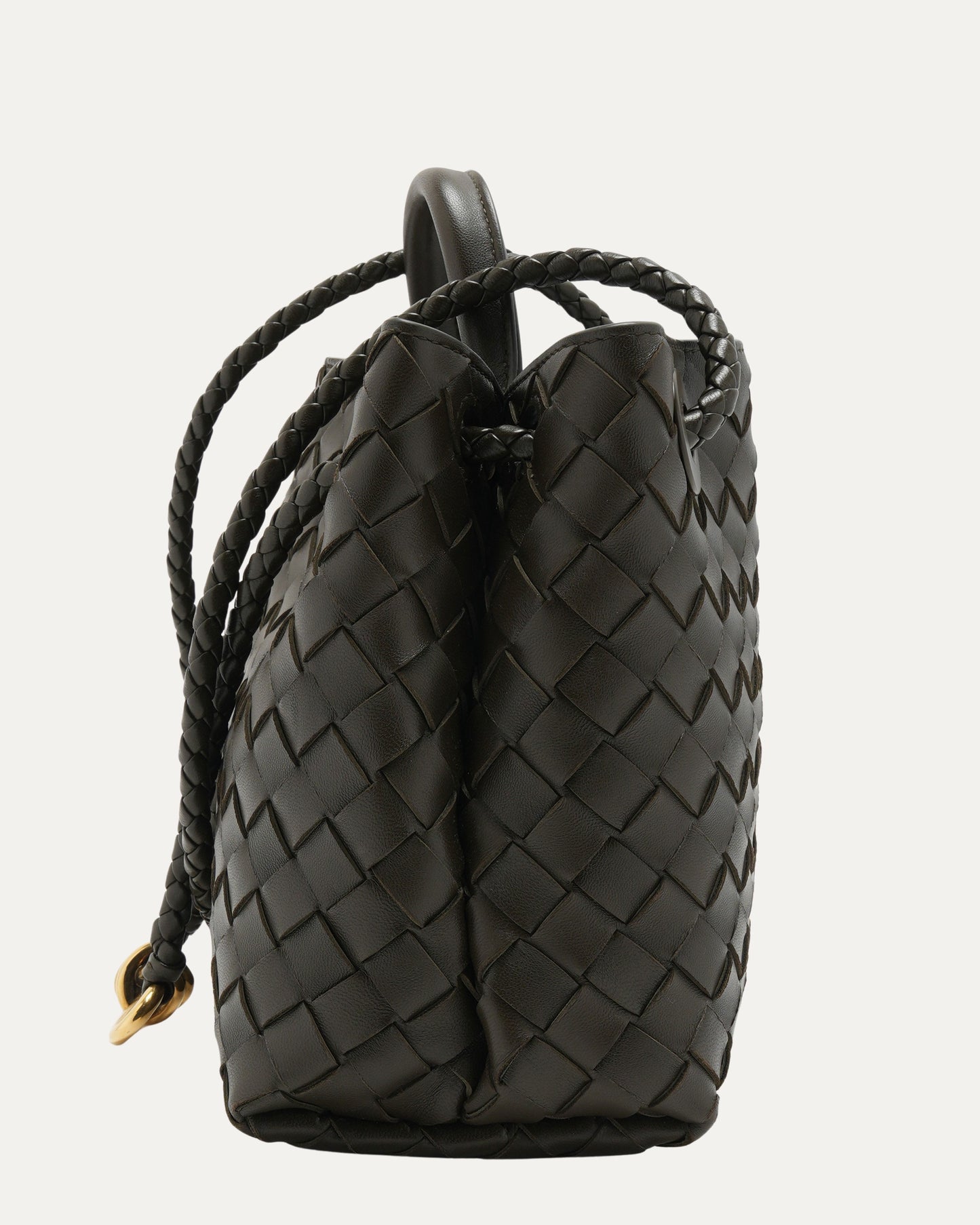 Andiamo Top Handle Intrecciato Bag Small