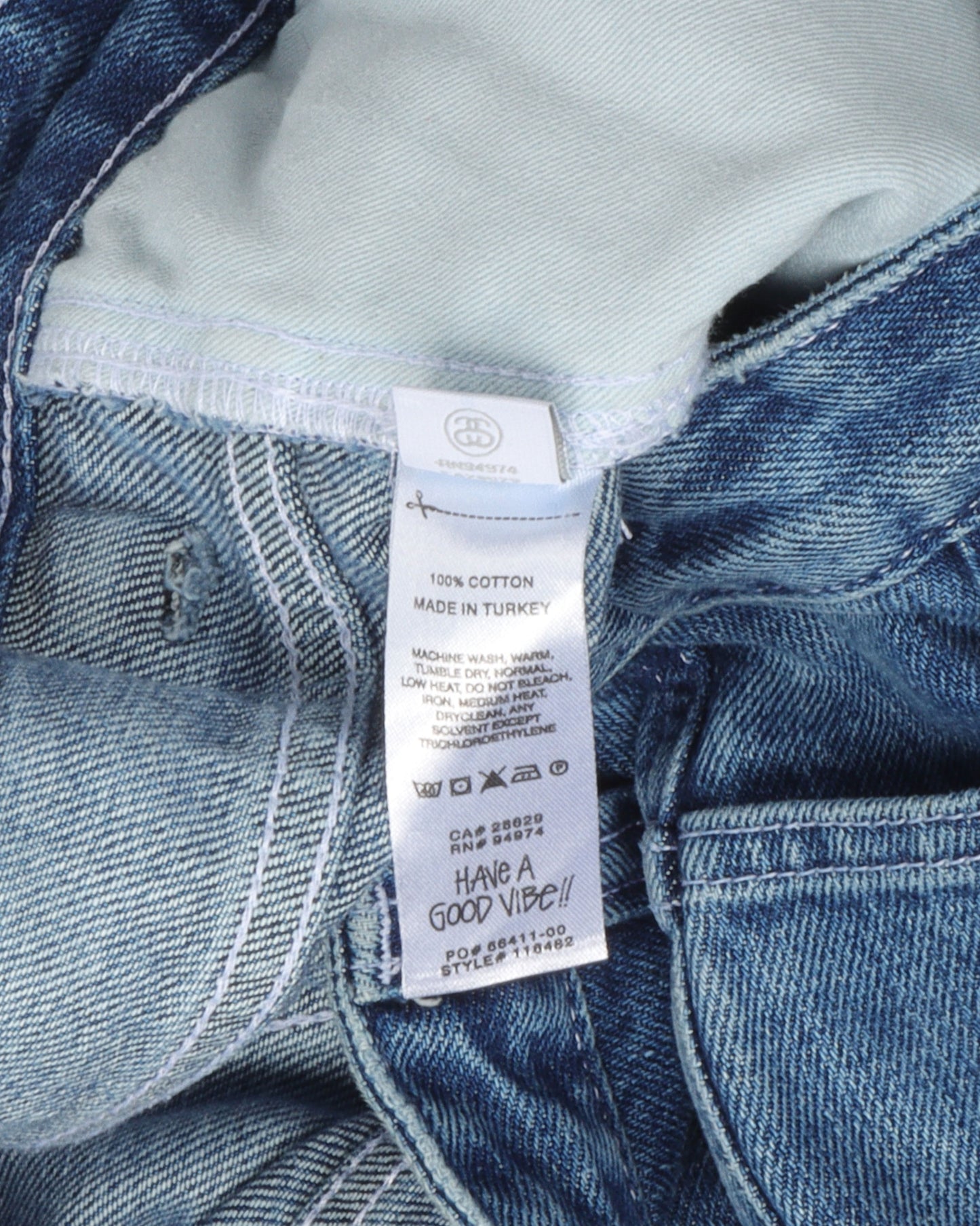 Baggy Denim Double Knee Jeans