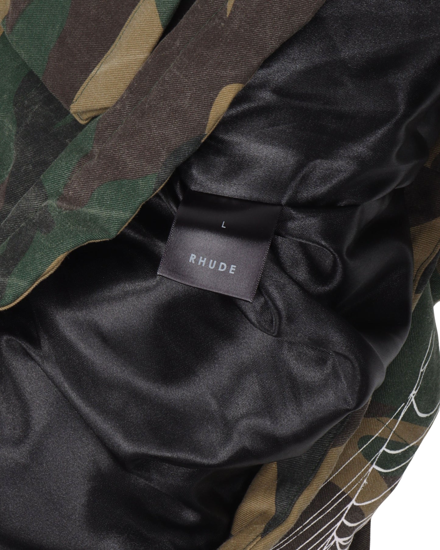 Camouflage Canvas Bomber Jacket