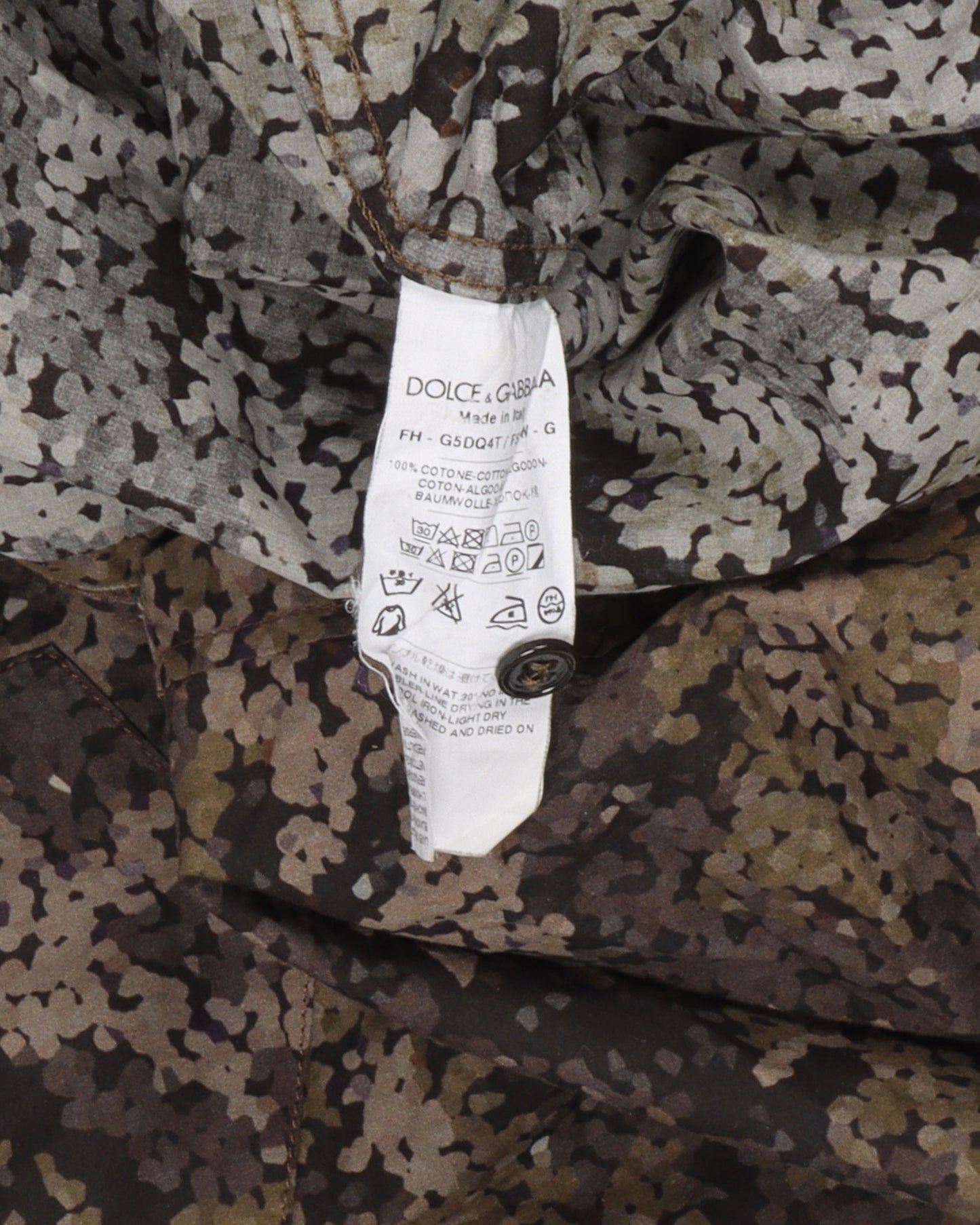 Dotted Camo Button Up Shirt