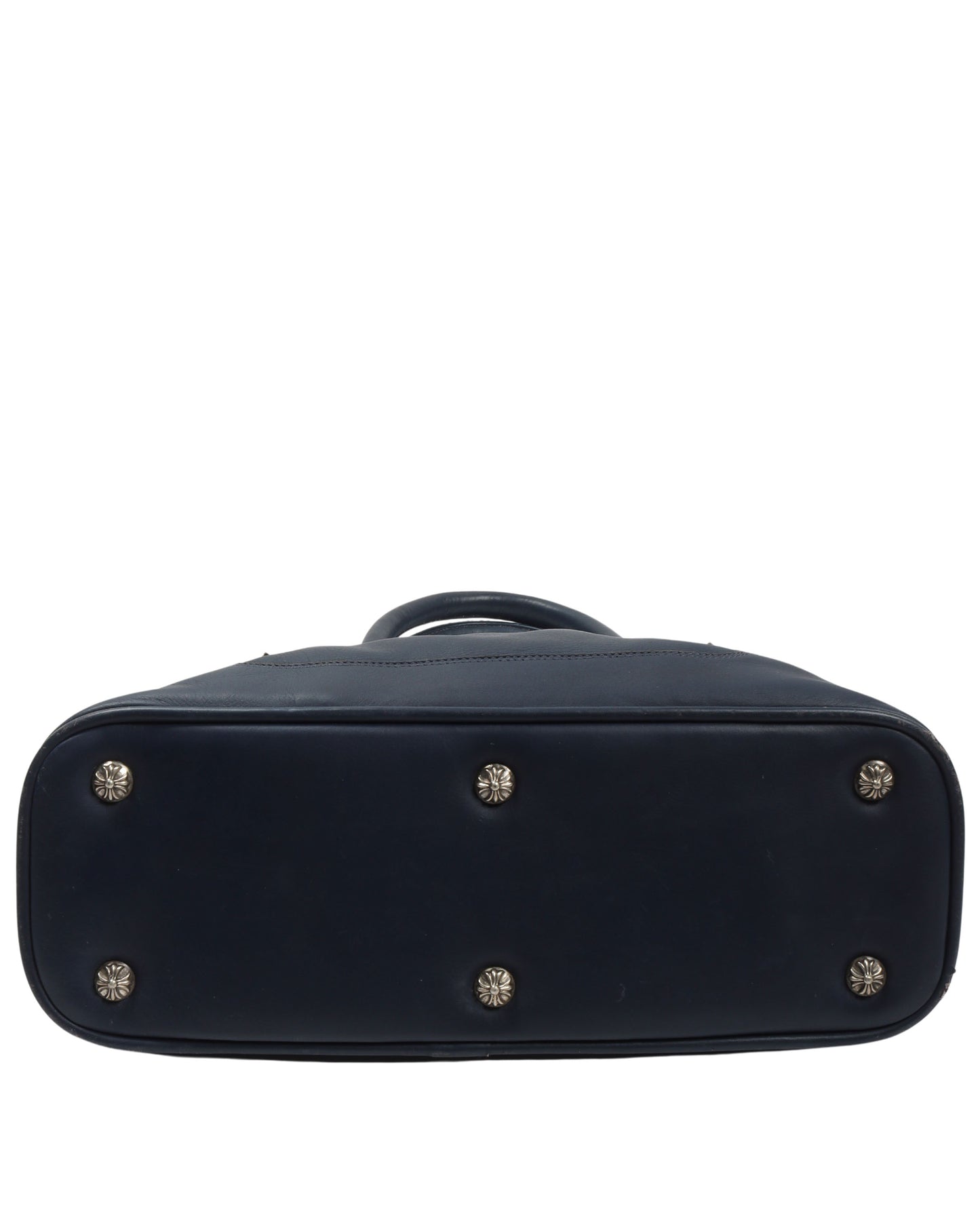 Leather "Fleur De Lis" Mini Bowling Bag