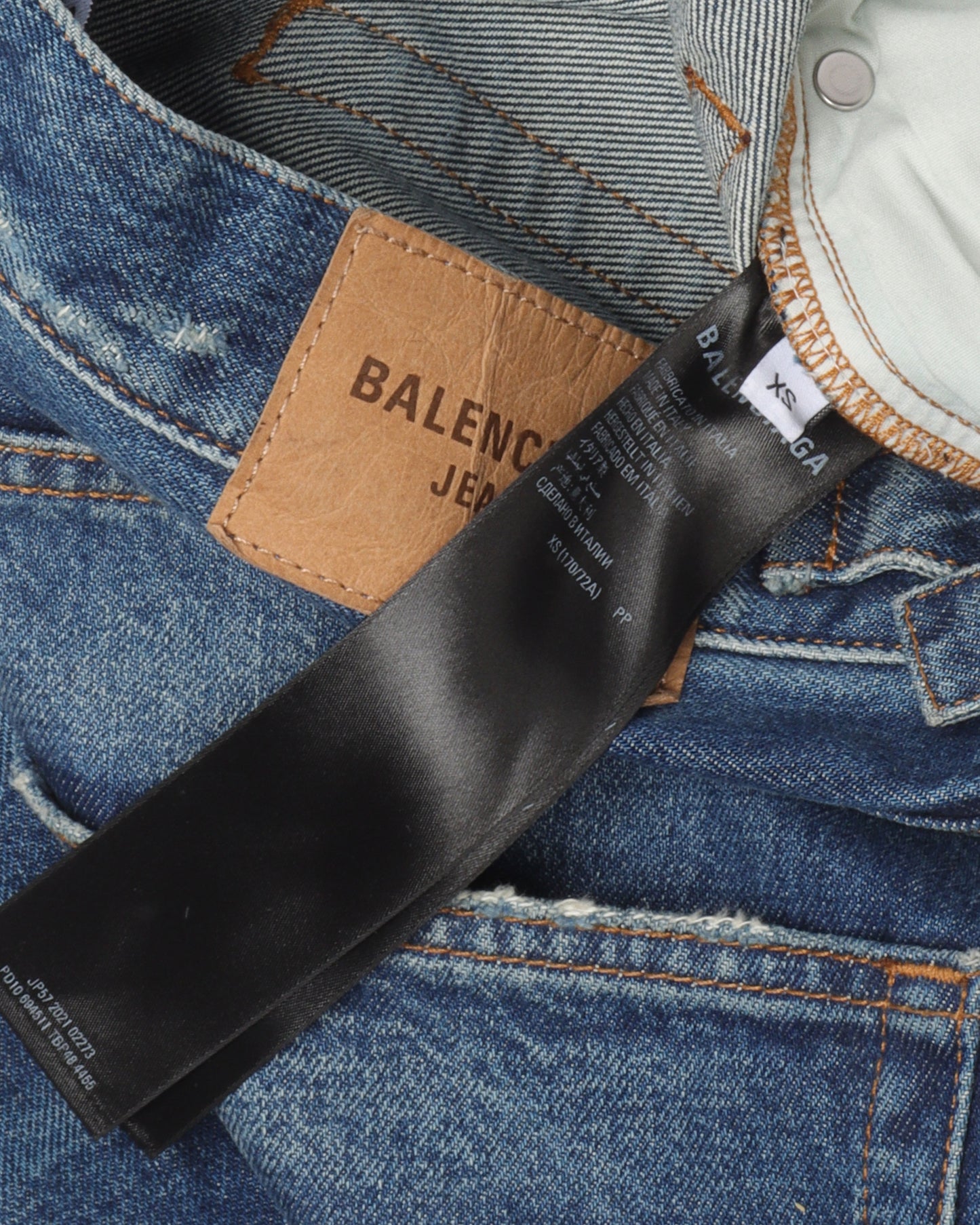 Distressed Scribble Jeans