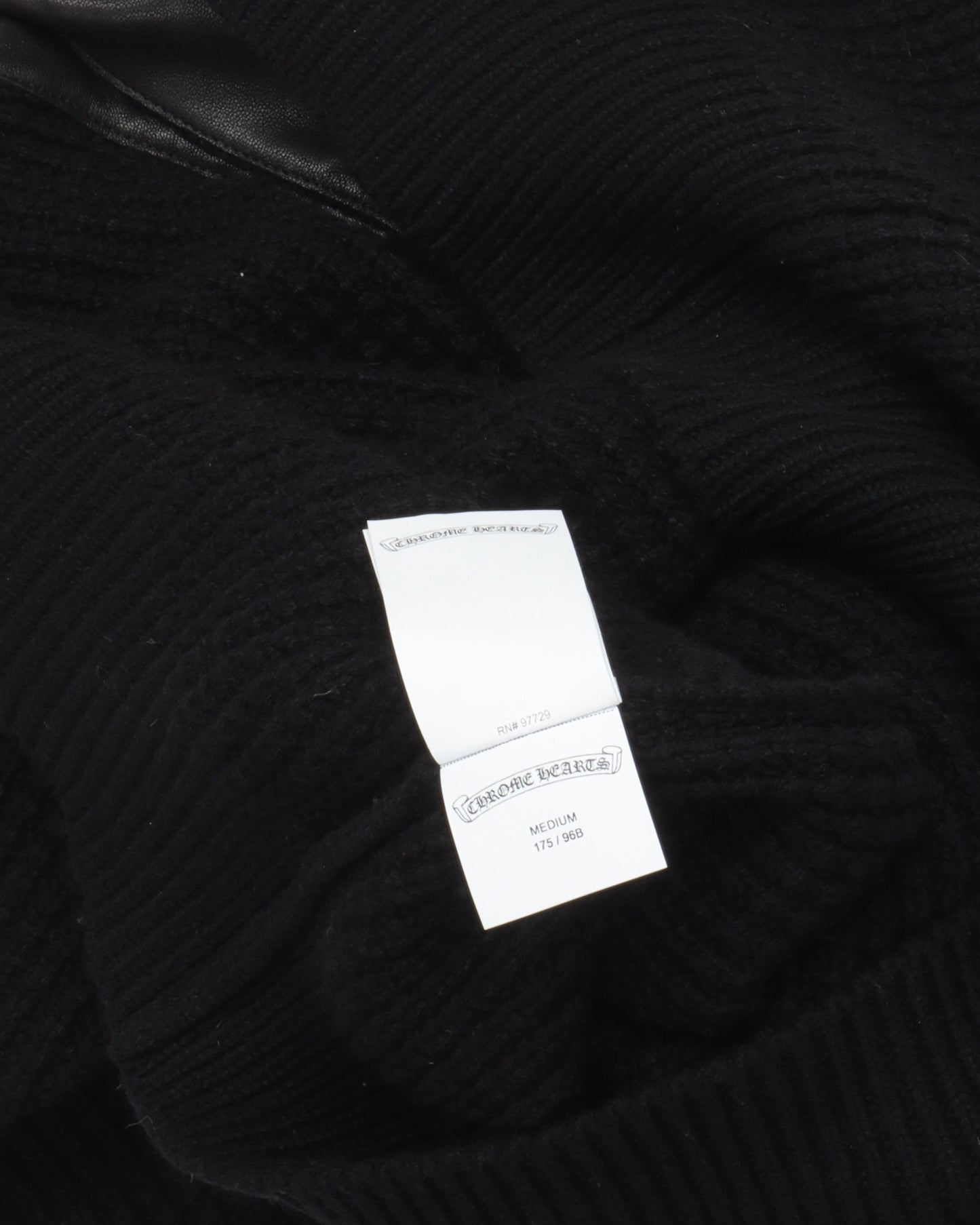 Cashmere Cross Patch "Hit & Run" Cardigan Sweater