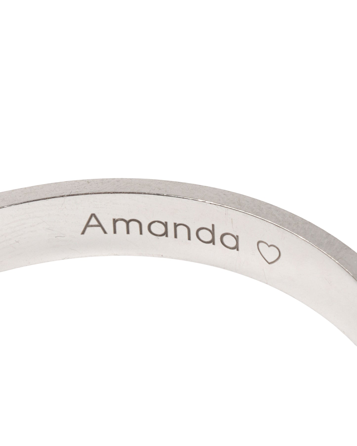 Engraved Diamond Love Bracelet
