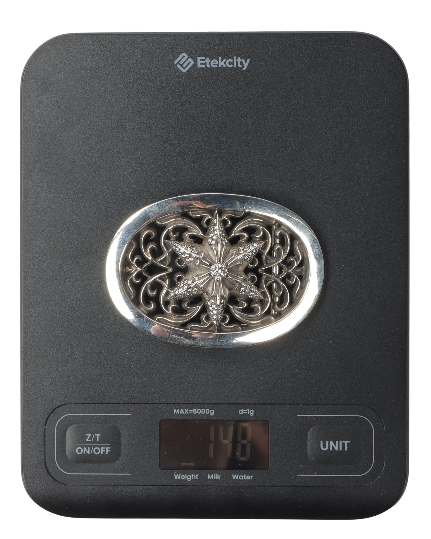 Diamond Oval Star Belt Buckle