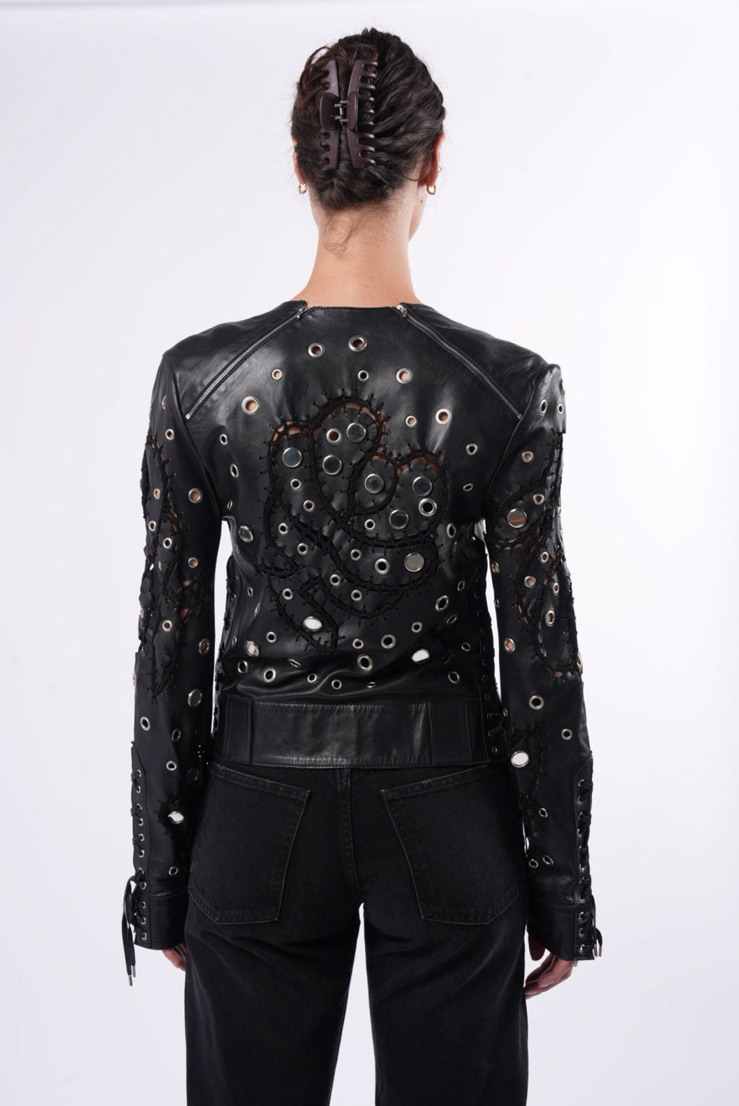 Galliano Era SS 2004 Mirrored Leather Jacket