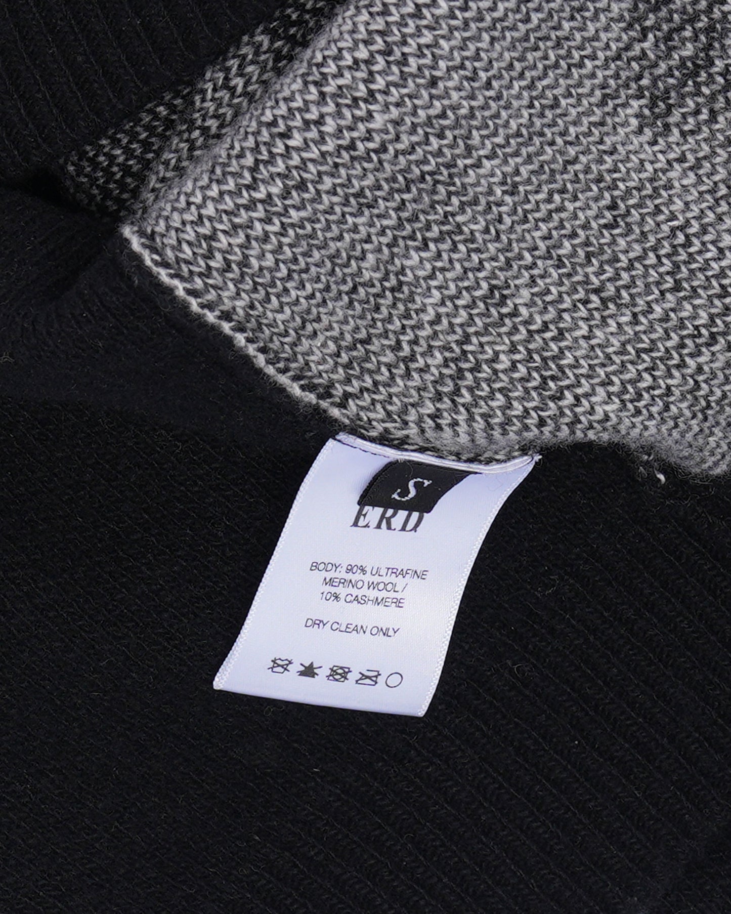 Wool-Cashmere Blend Check Sweater