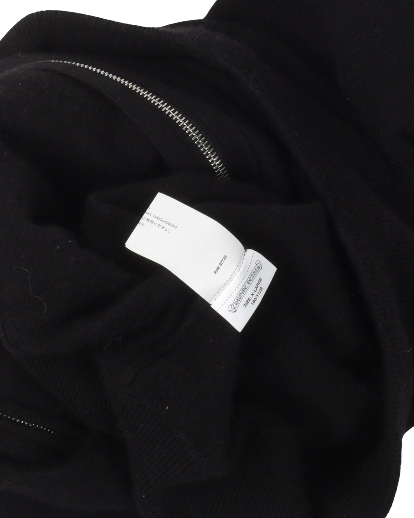 Cashmere Plus Cross Patch Zip Up Hoodie