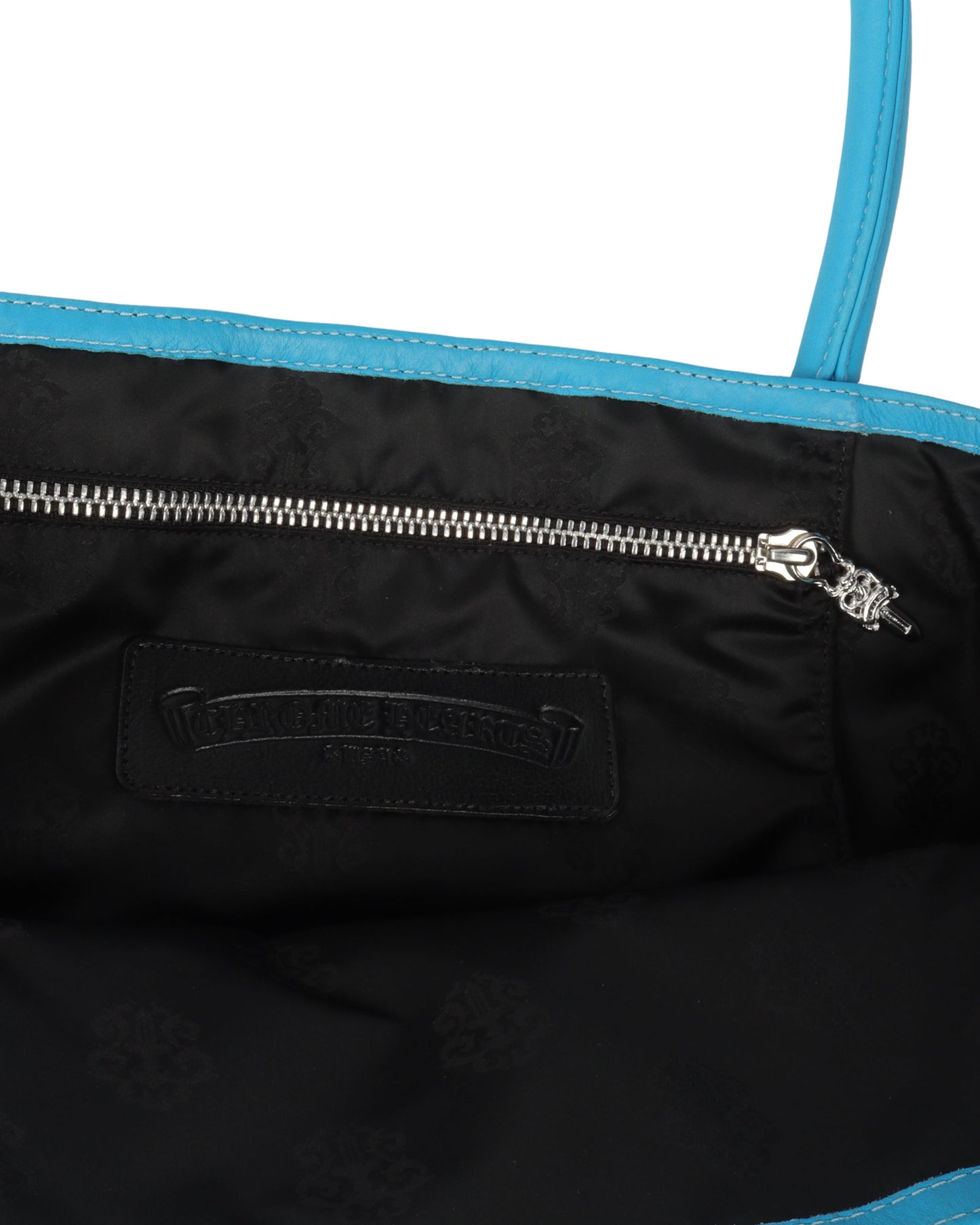 Leather Cross Patch Tote Bag