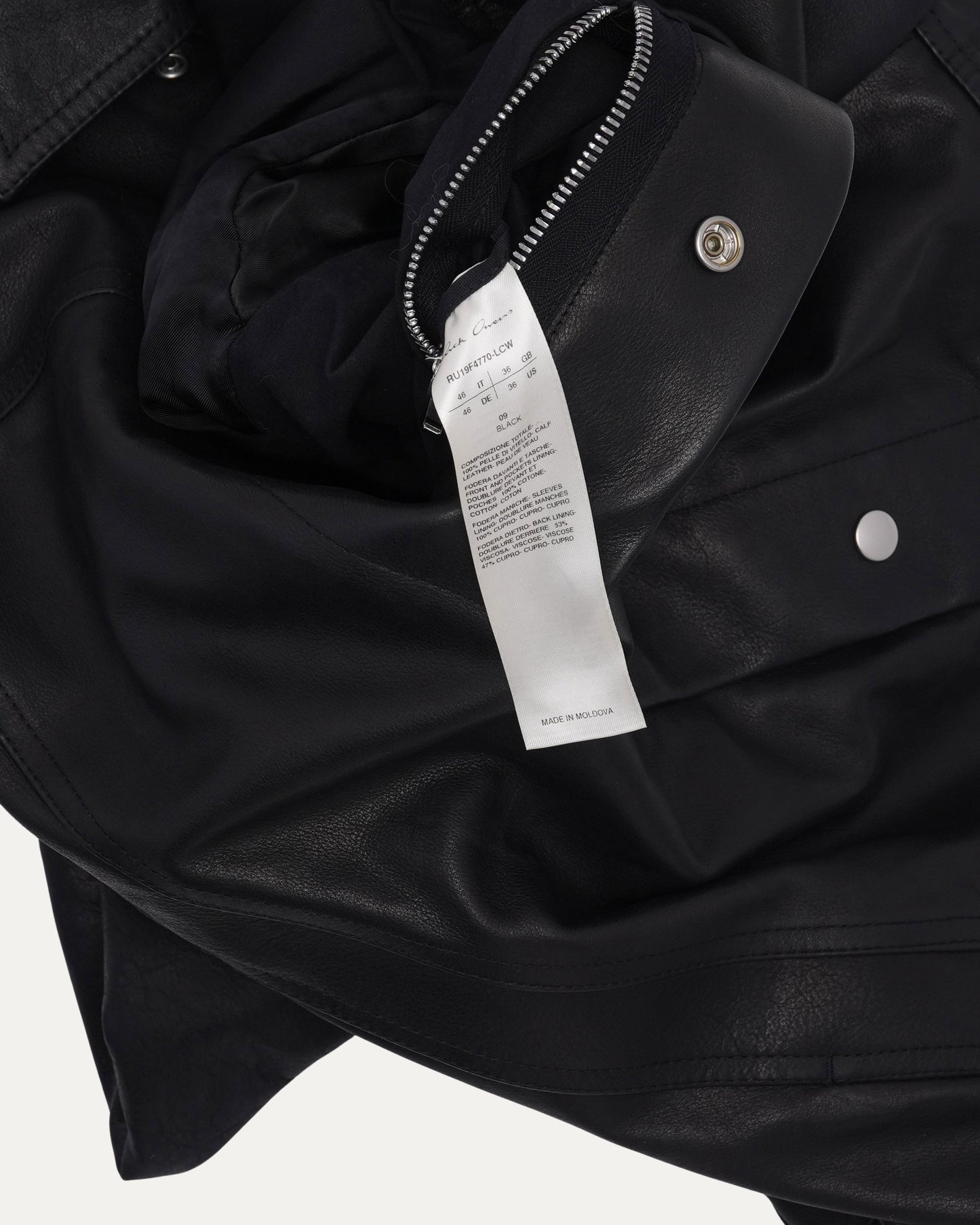 FW19 LARRY Leather Worker Jacket