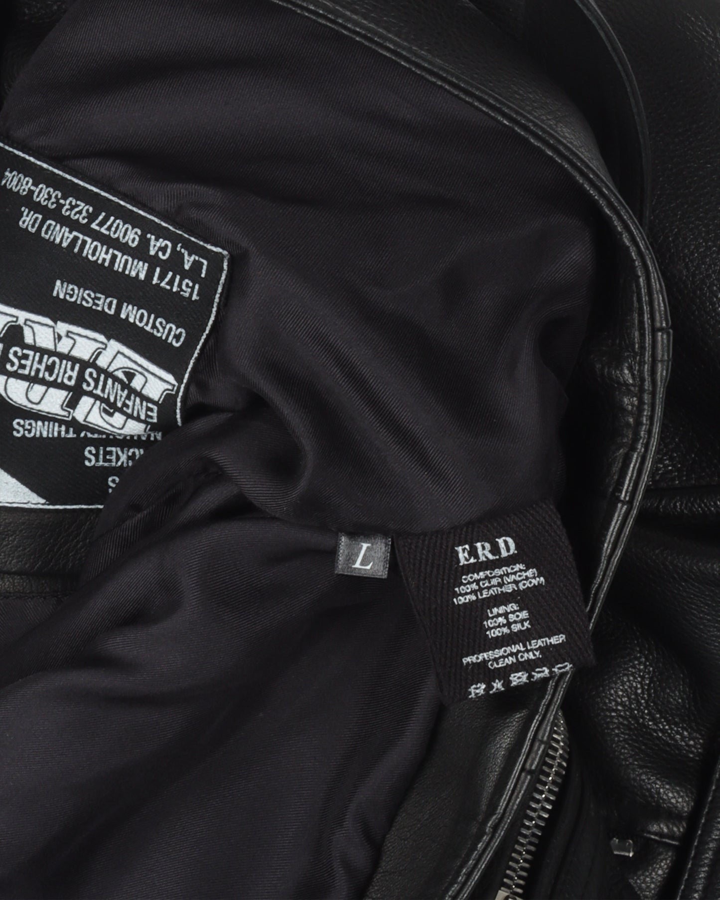 Chess Board Leather Jacket