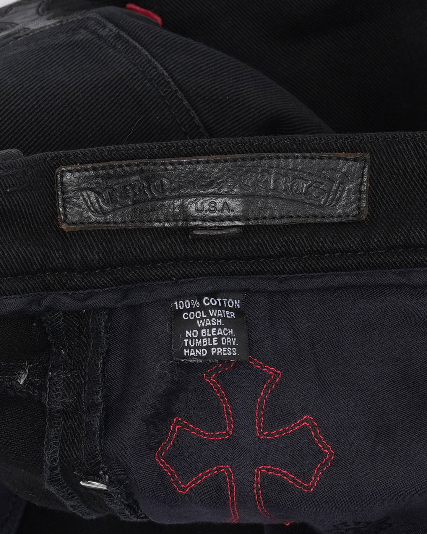 Fleur Knee Cross Star and Dagger and Patch Jeans