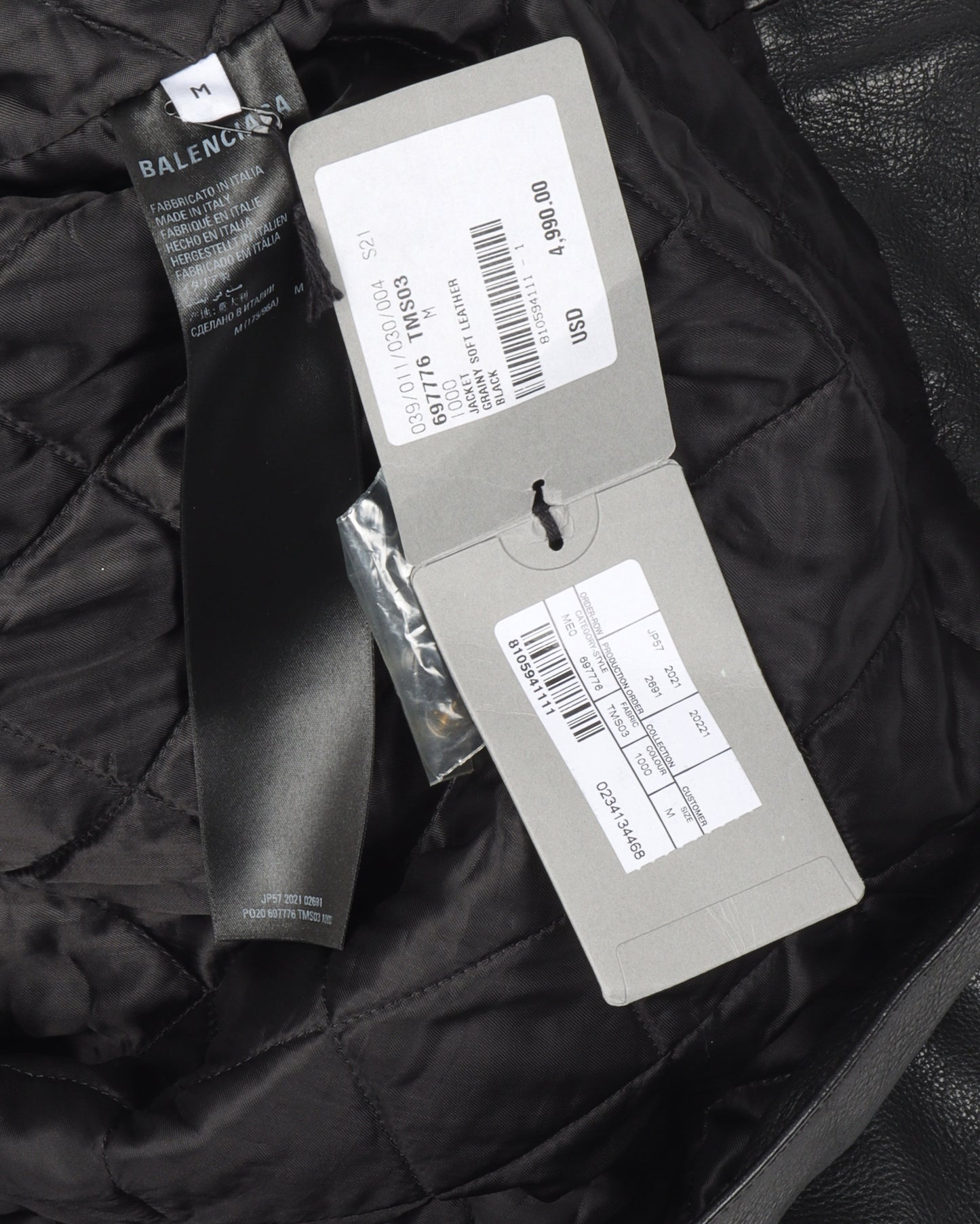 Oversized Leather Trucker Jacket