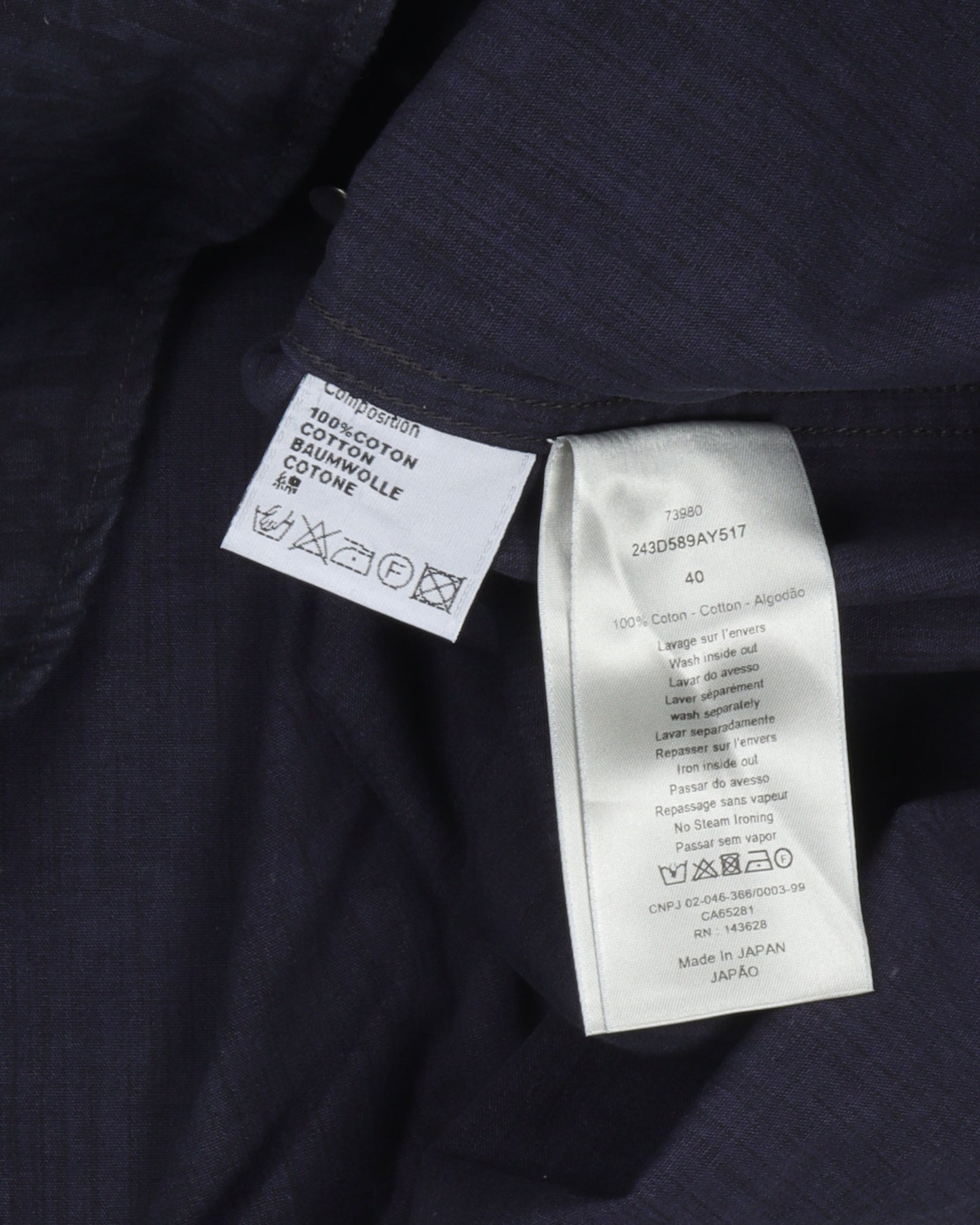 Oblique Monogram Denim Shirt