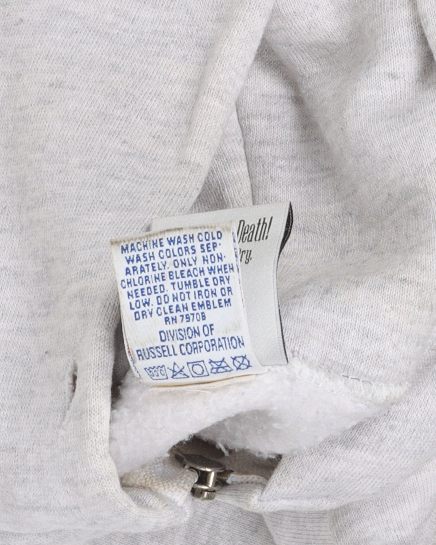 Grey Zip-Up Russell Hoodie