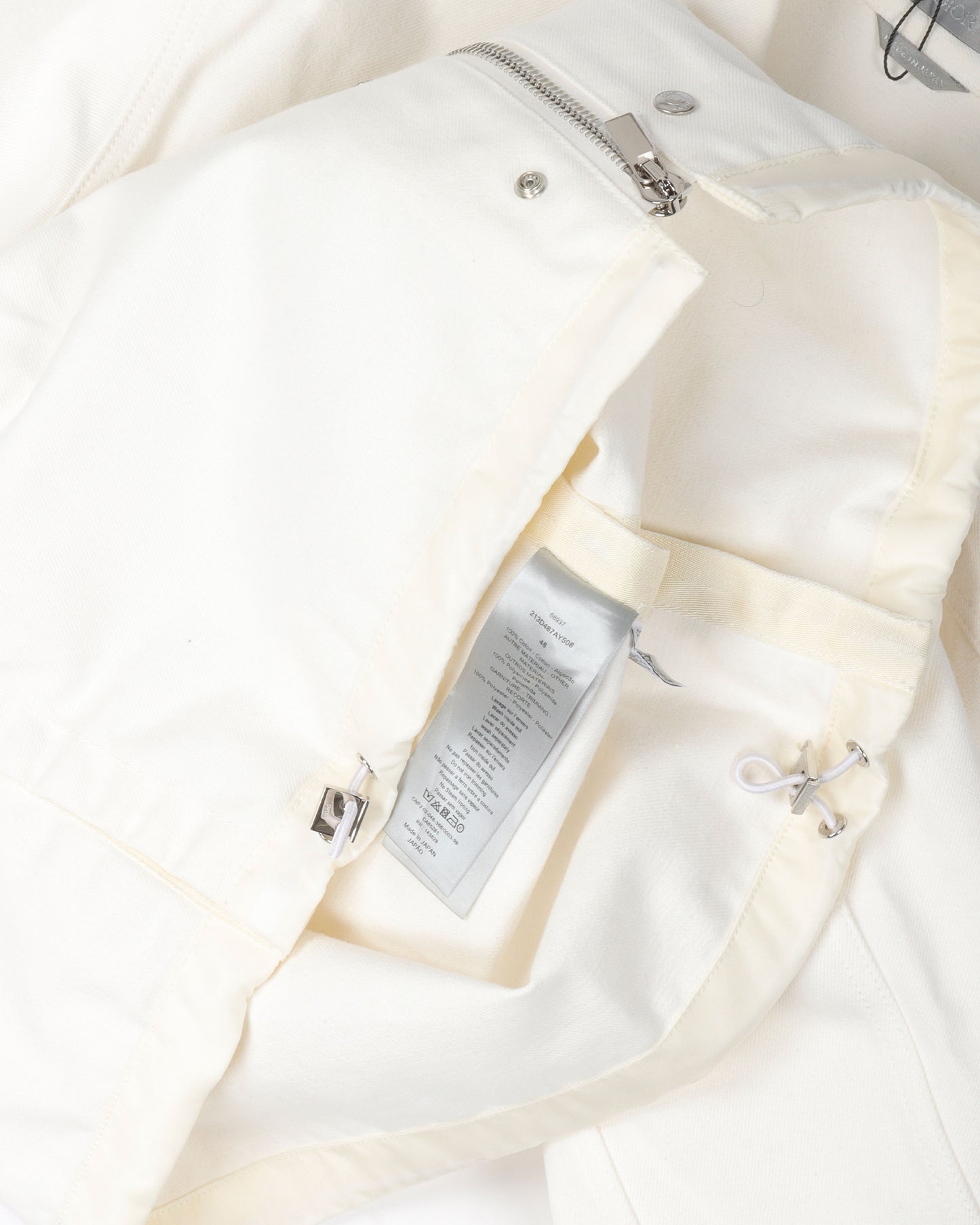 Homme Zip Up Denim Jacket