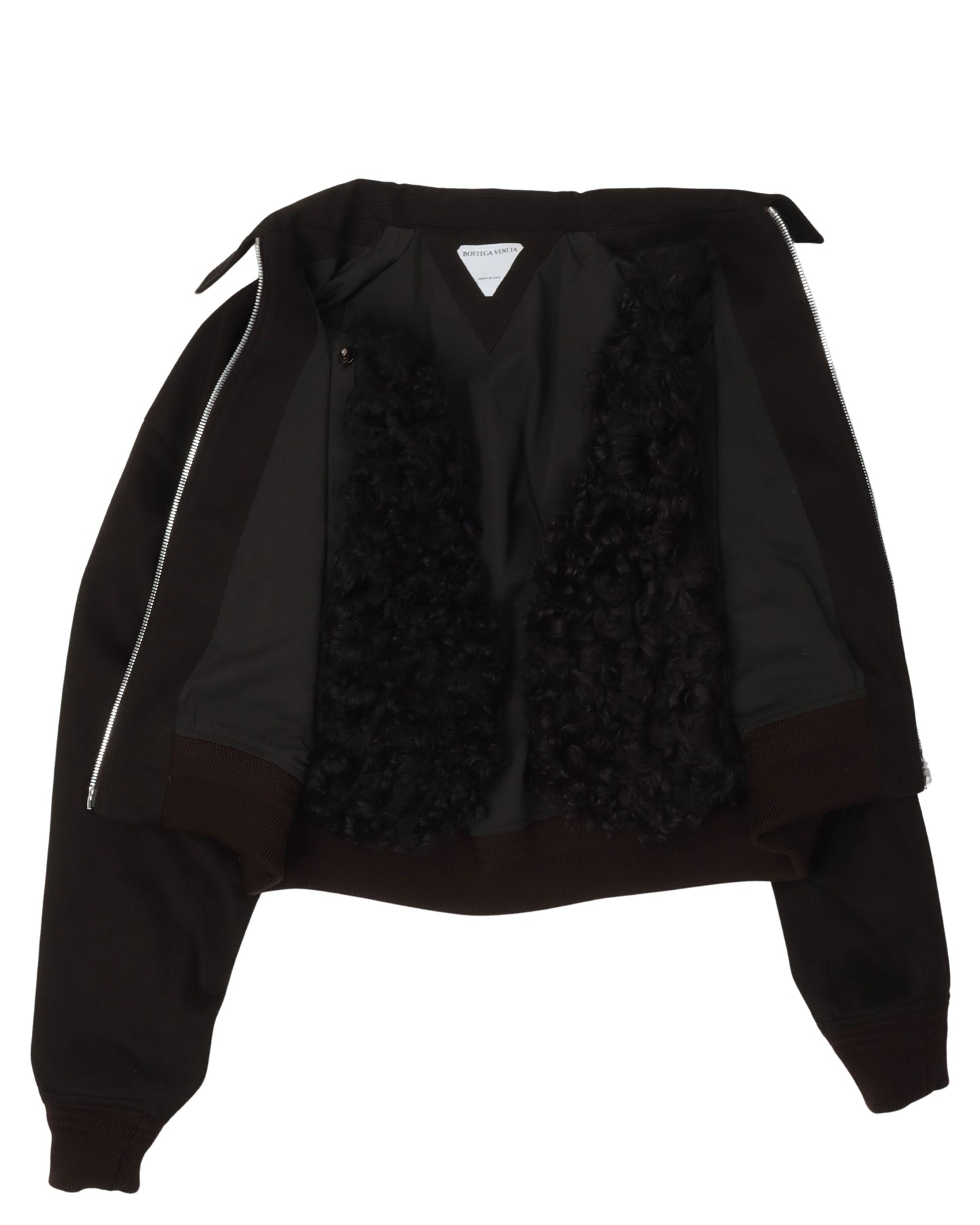 Runway Cropped Jacket w/ Removable Wool Lining
