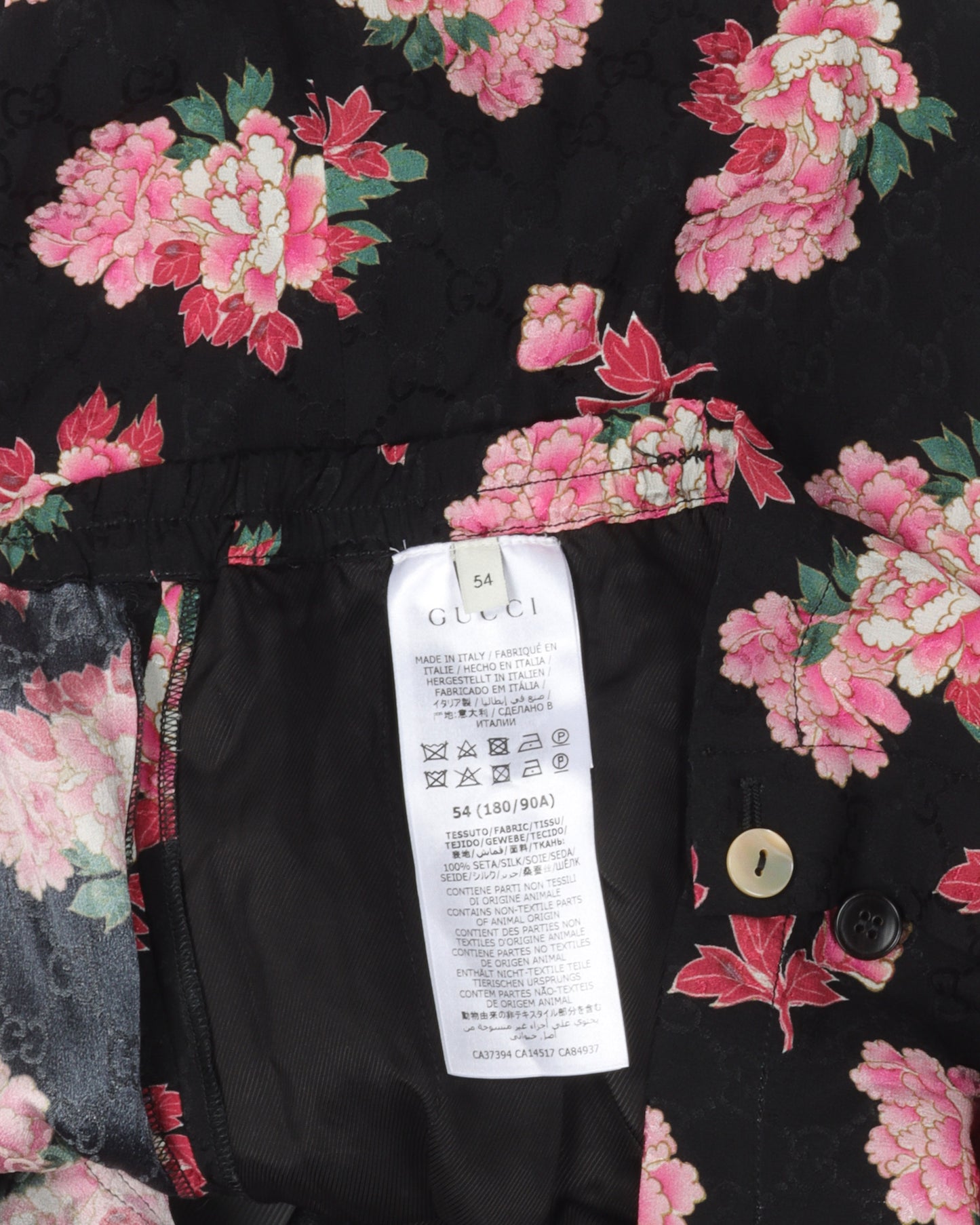 Silk Peony Fantasy Monogram Jacquard Shorts