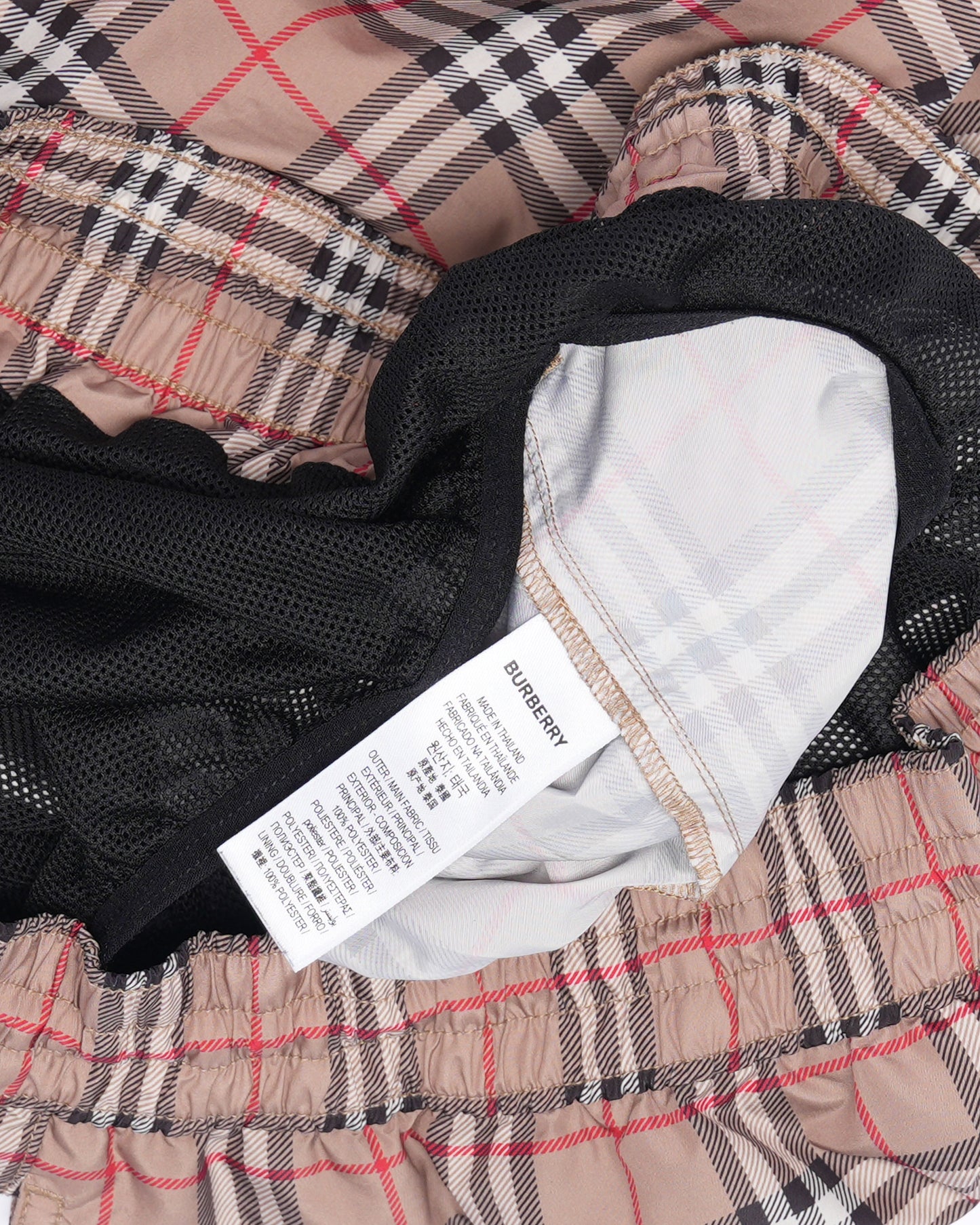 Vintage Check Swim Trunks