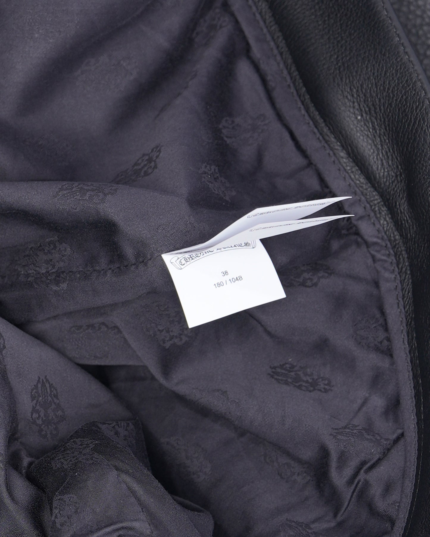 Leather Cross Patch Pants