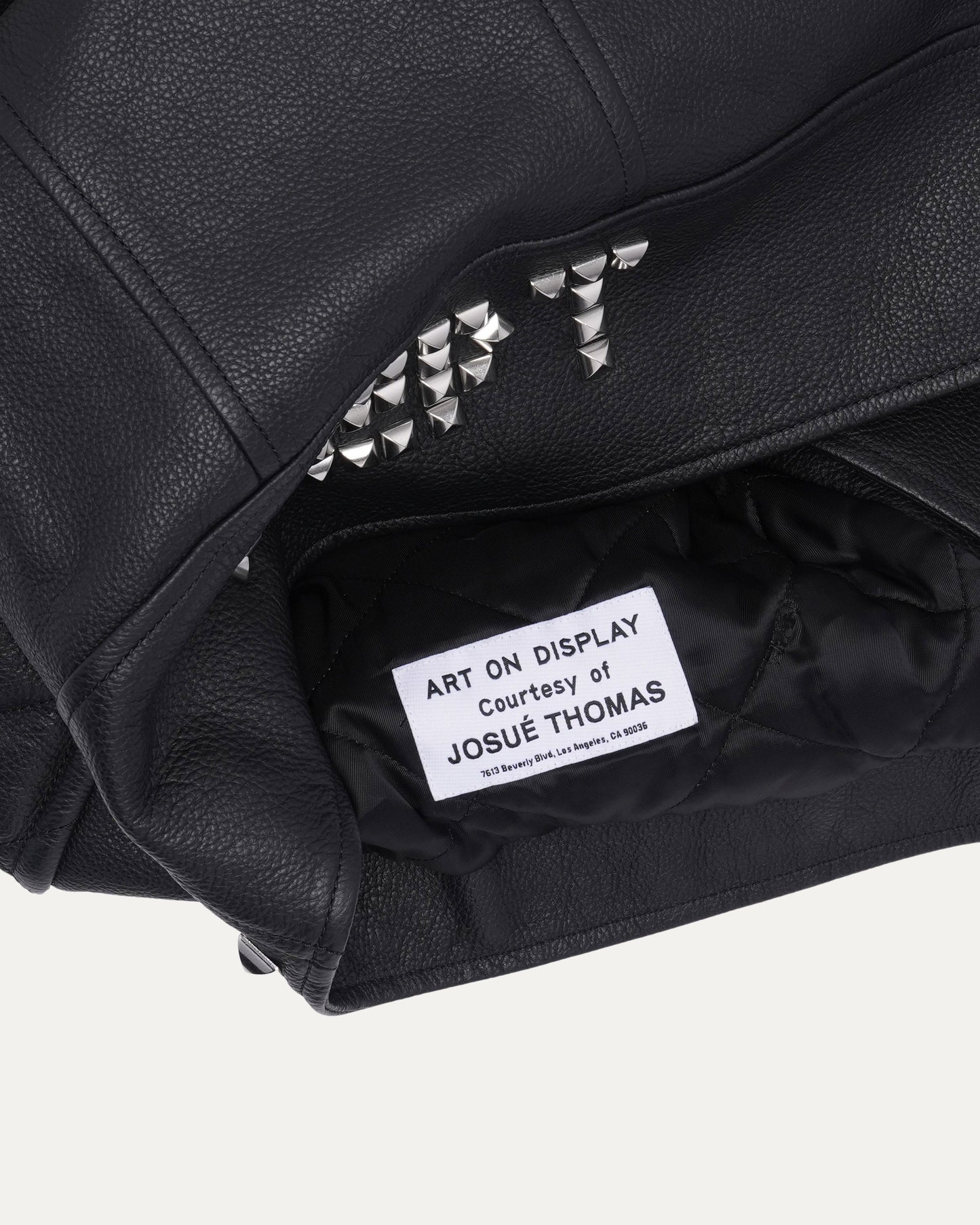 Gallery Dept. G and L Patch Studded Leather Biker Jacket