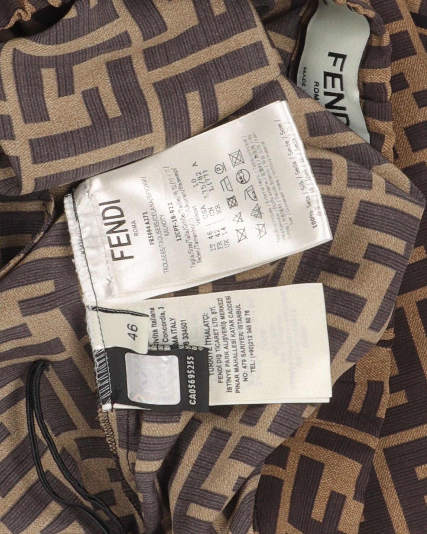 Monogram Silk Pajama Pants