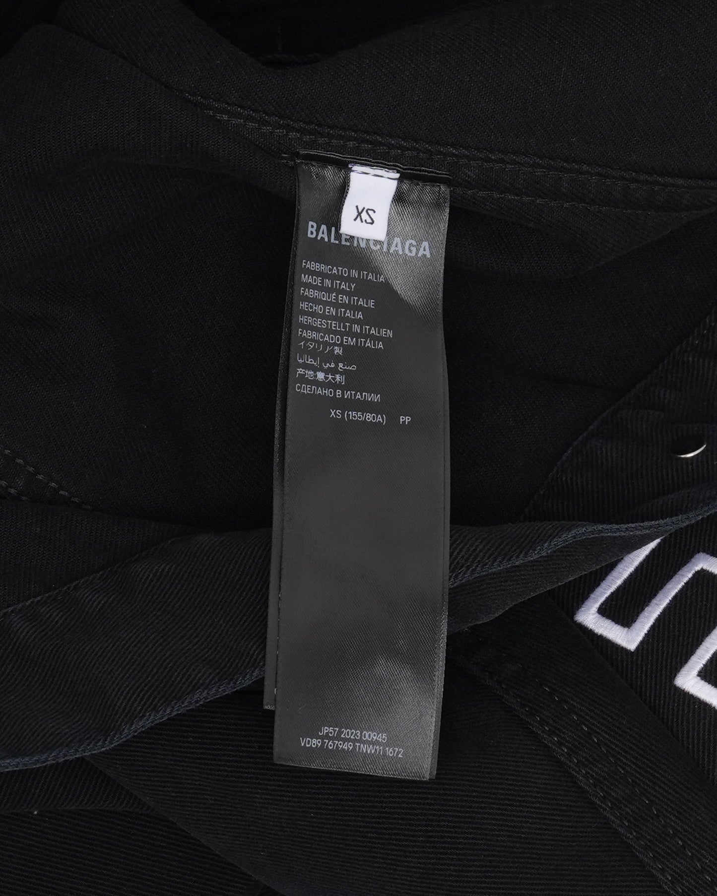 Outline Logo Denim Trucker Jacket