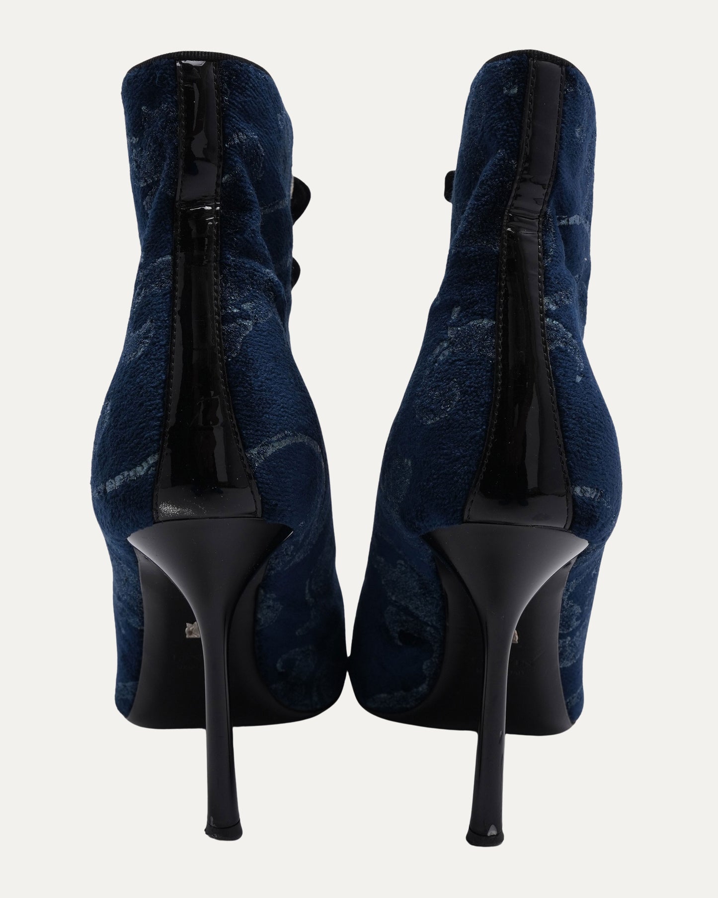 Velvet Lace Up Heels