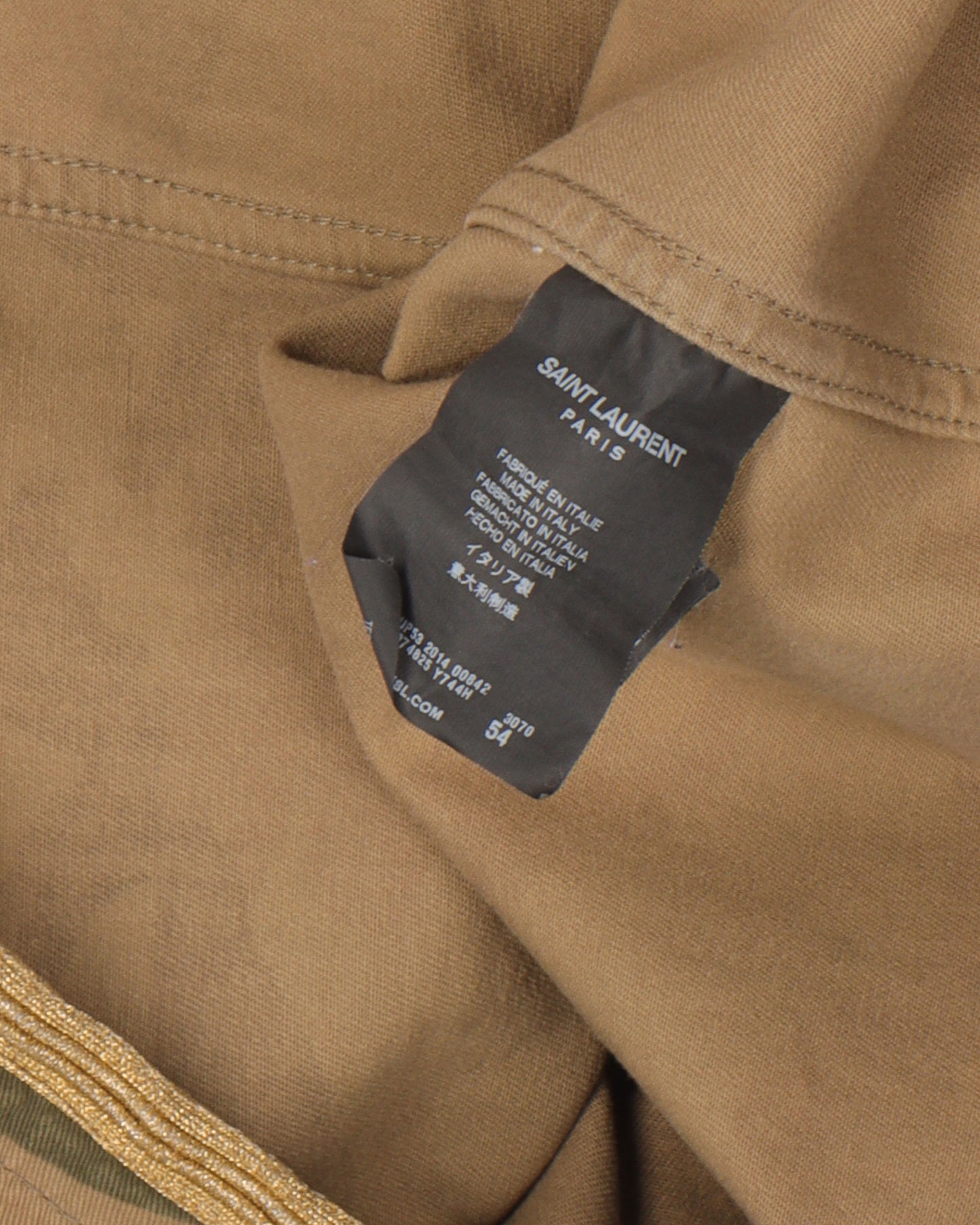 Gold Trim Camouflage Field Jacket