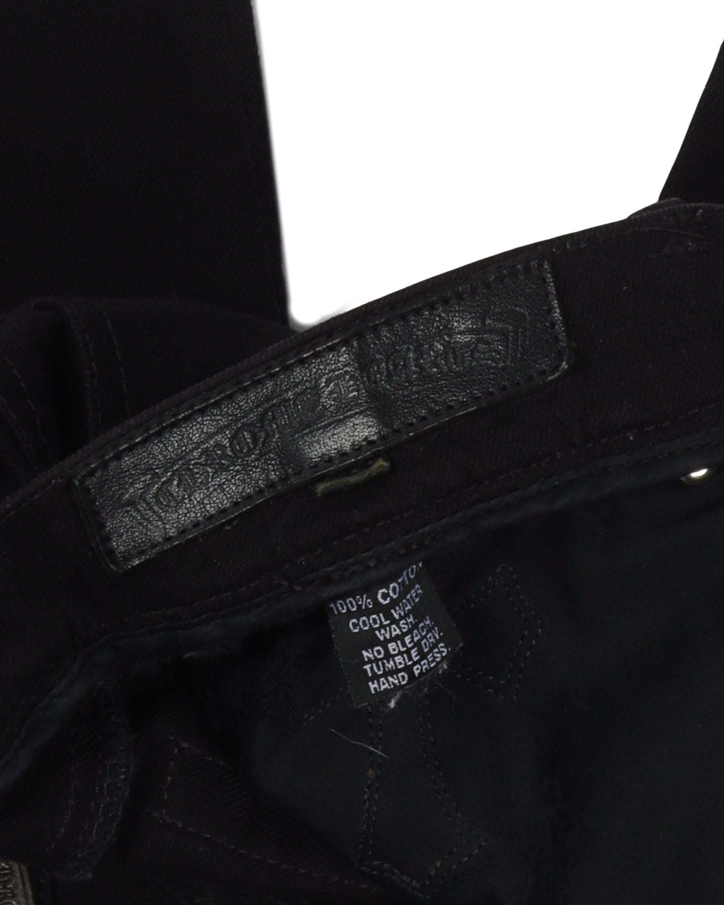 Vintage Fleur Knee Cross Patch Jeans