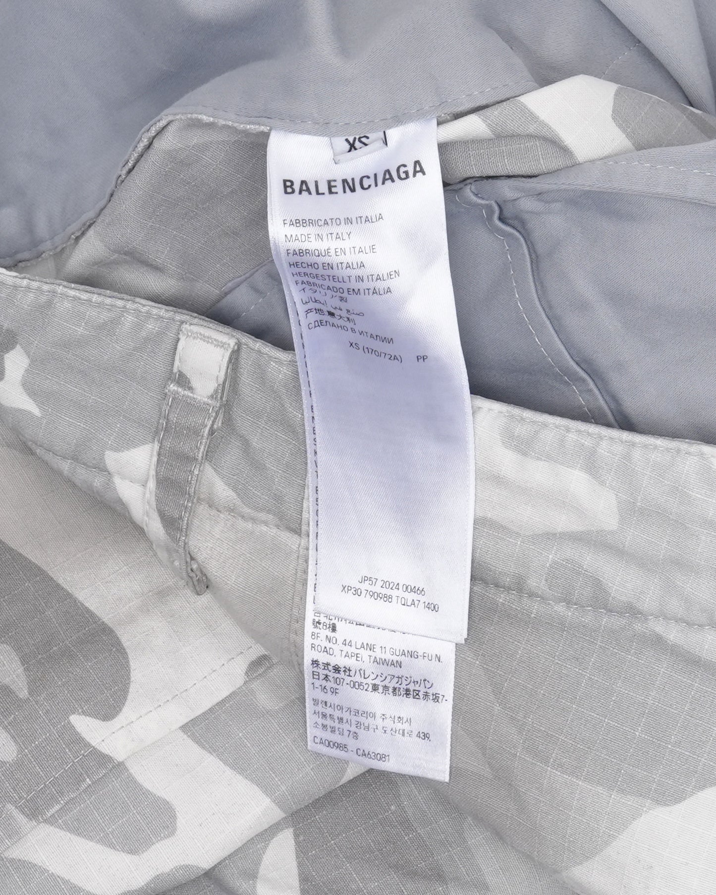 Snow Camo Cargo Shorts